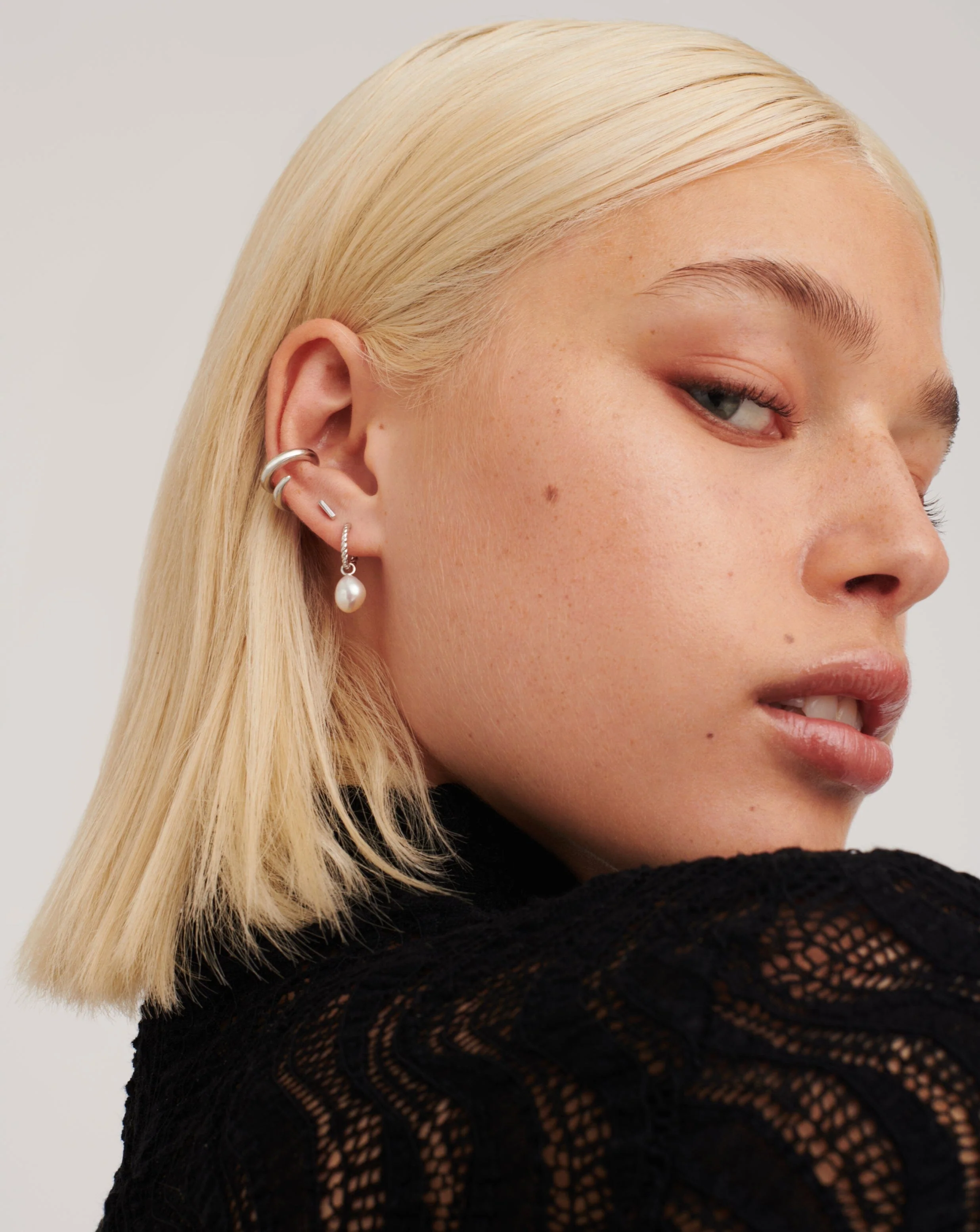 Bar Stud Earrings | Sterling Silver - Image 3