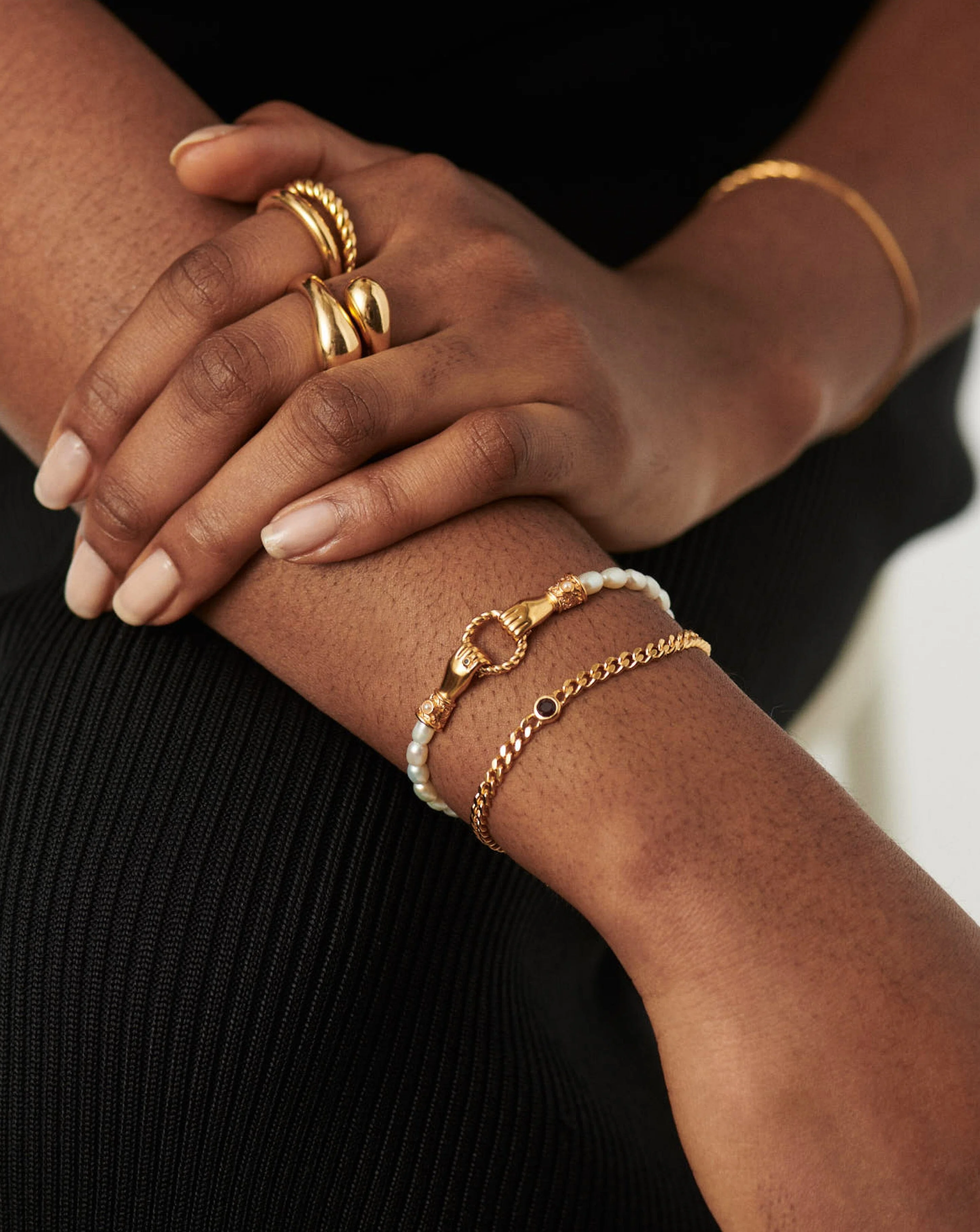 February Birthstone Chain Bracelet | 18ct Gold Plated Vermeil/Amethyst - Image 3