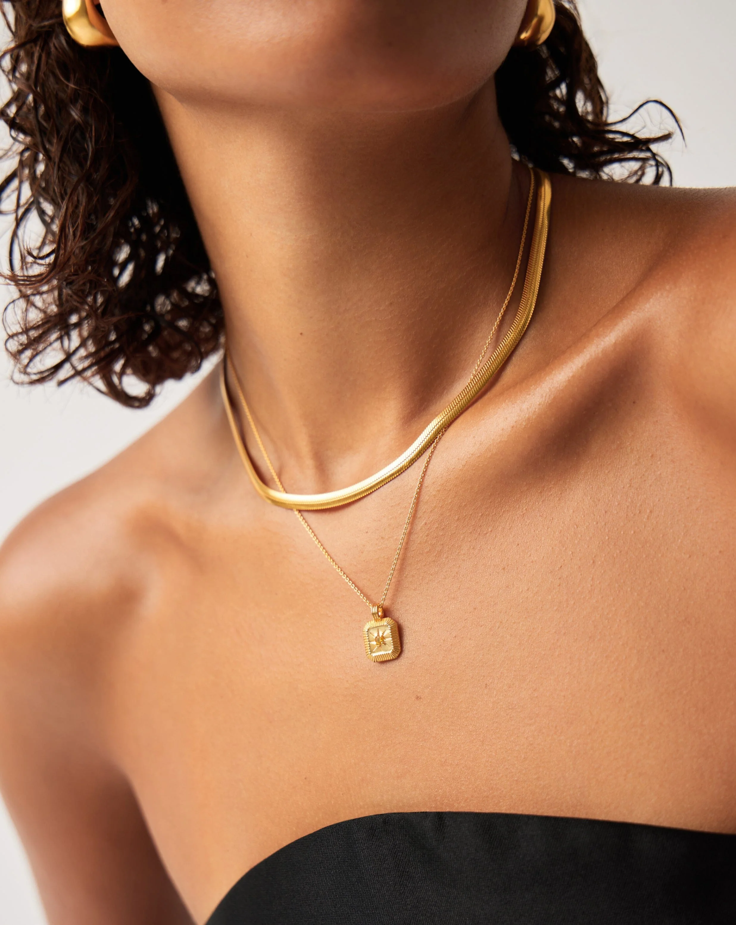 November Birthstone Pendant Necklace | 18ct Gold Vermeil/Citrine - Image 3