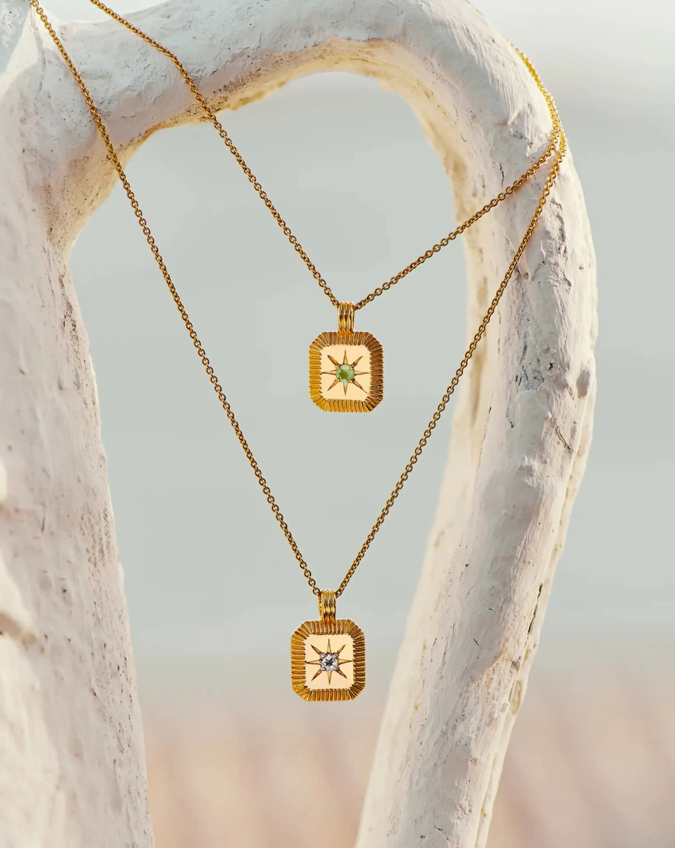 August Birthstone Pendant Necklace | 18ct Gold Vermeil/Peridot - Image 5