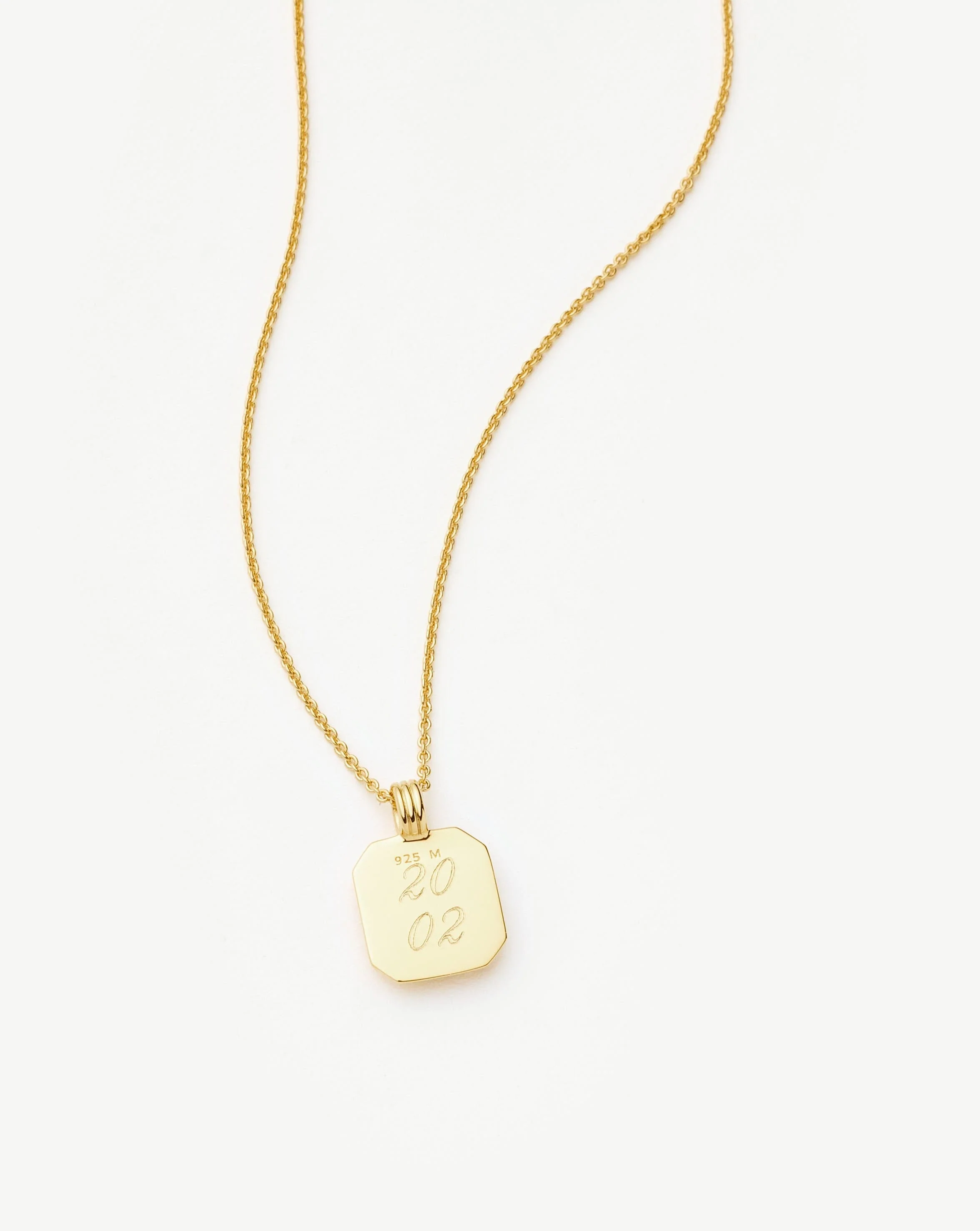 June Birthstone Pendant Necklace | 18ct Gold Vermeil/Rainbow Moonstone - Image 4