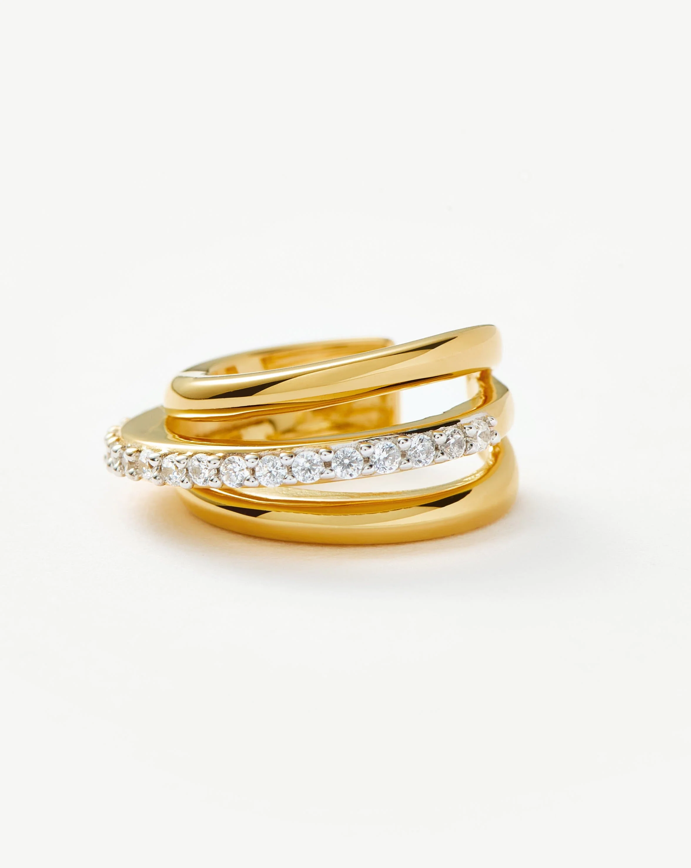 Celestial Pave Ear Cuff | 18ct Gold Vermeil/Cubic Zirconia - Image 4