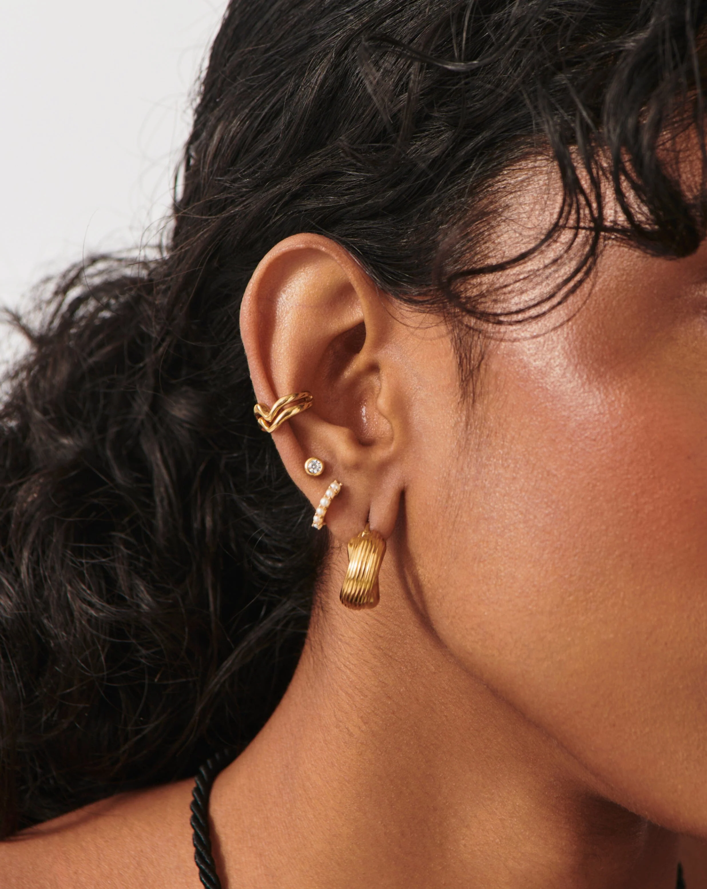 Classic Stone Stud Earrings | 18ct Gold Vermeil/Cubic Zirconia - Image 6