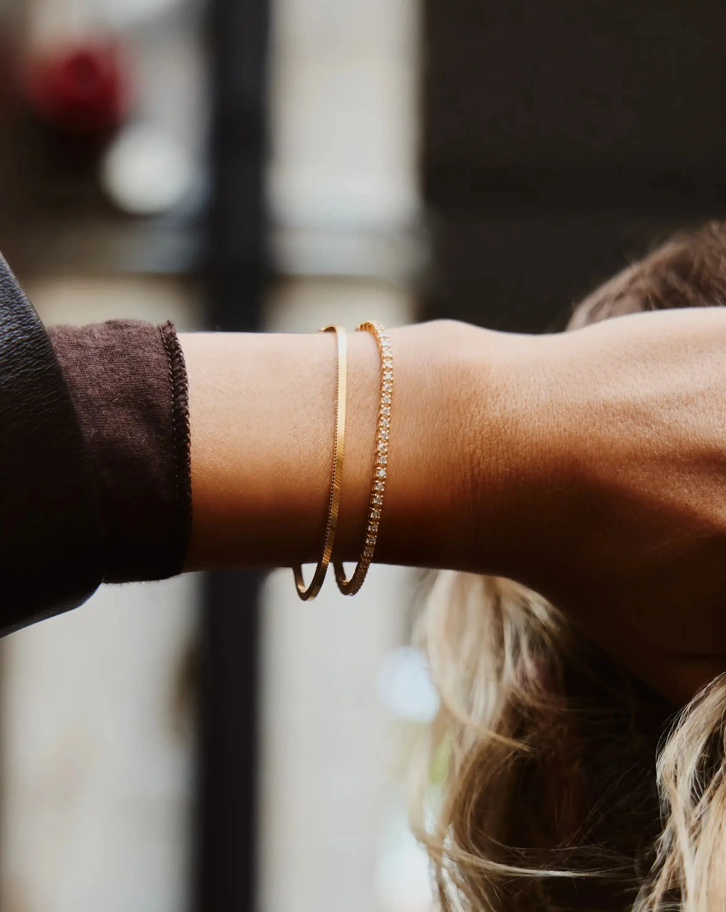 Classic Tennis Bracelet | 18ct Gold Vermeil Cubic Zirconia - Image 2