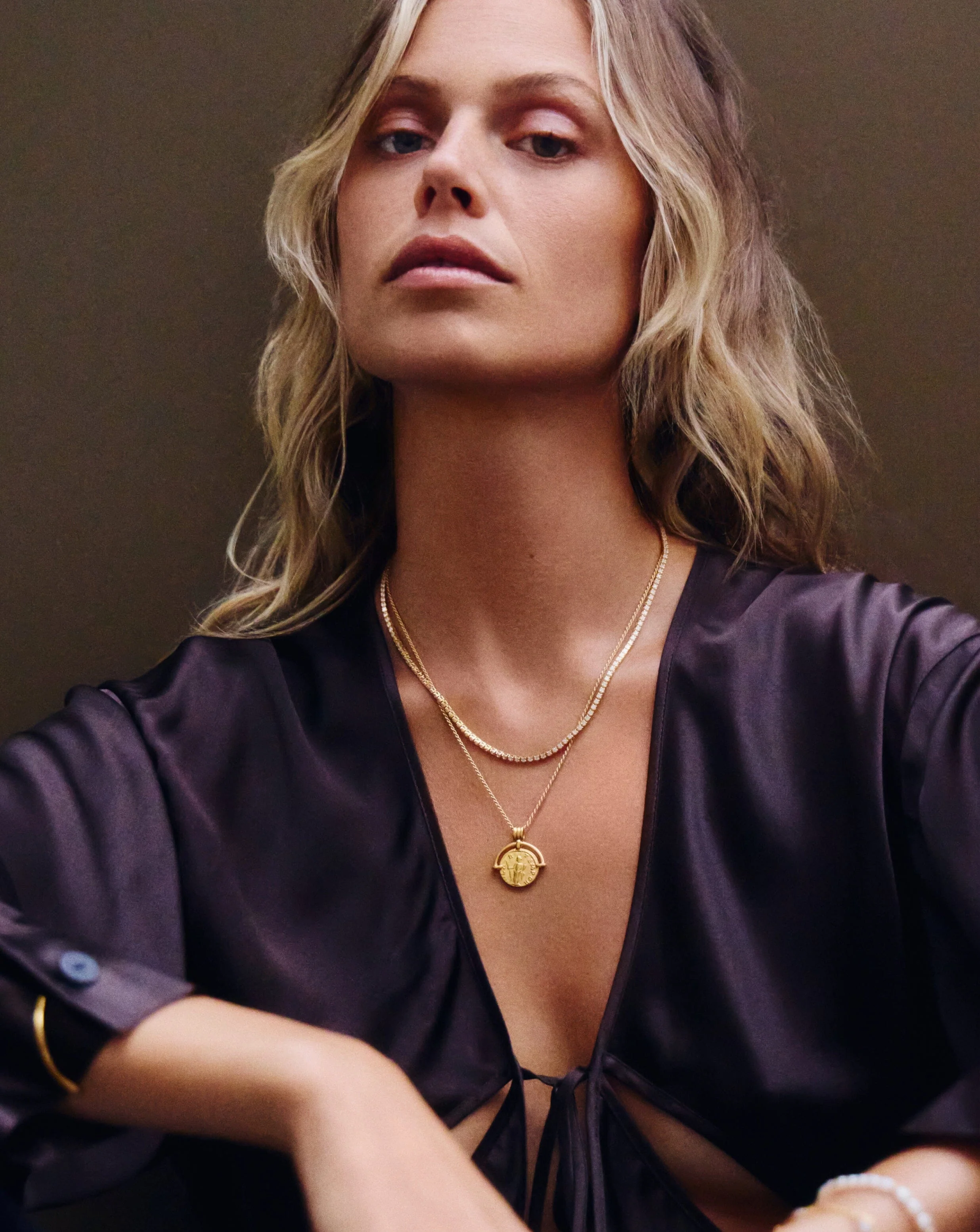 Classic Tennis Necklace | 18ct Gold Vermeil Cubic Zirconia - Image 6