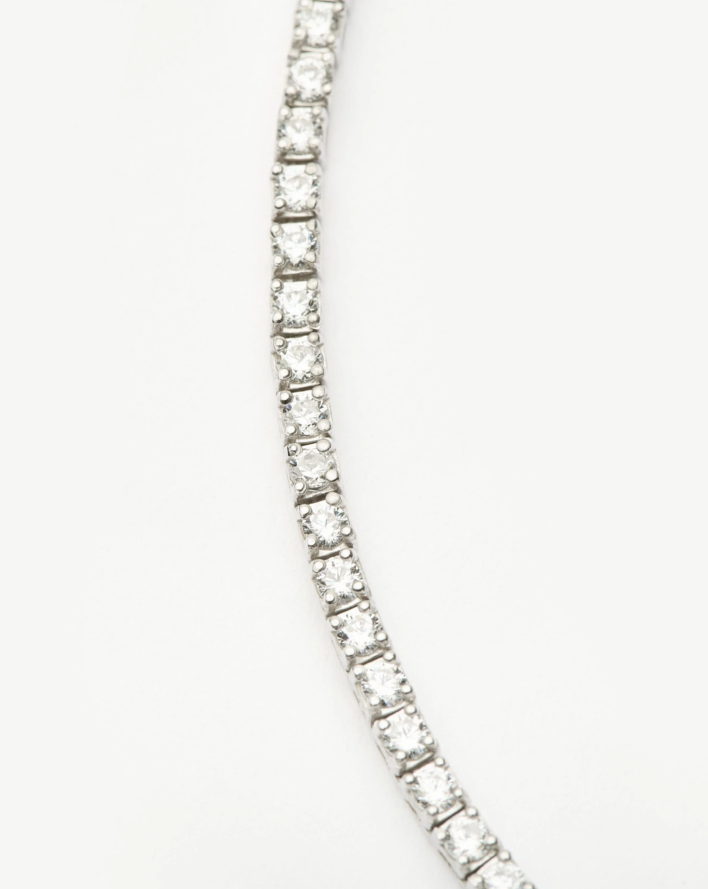 Classic Tennis Necklace | Sterling Silver Cubic Zirconia - Image 5