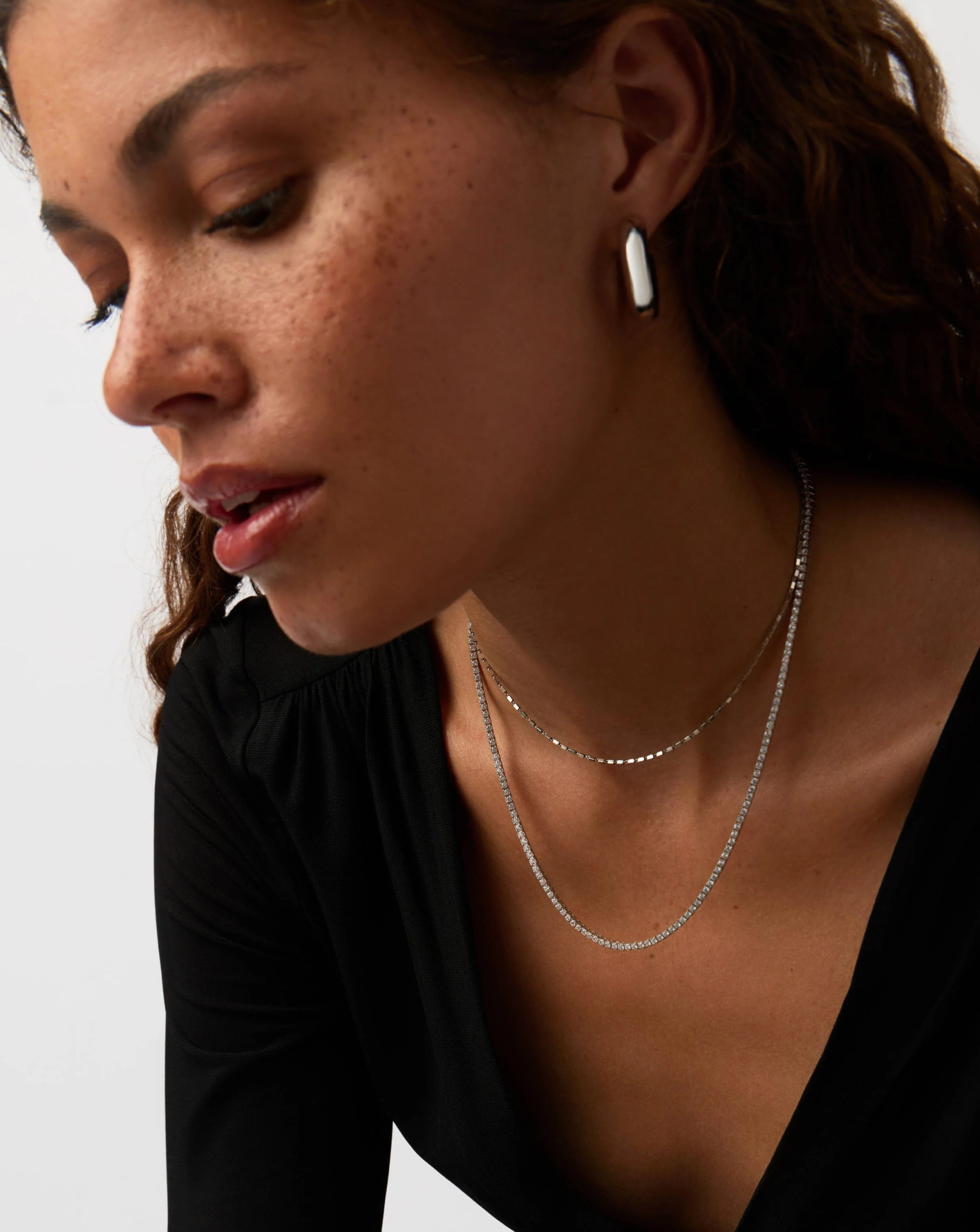 Classic Tennis Necklace | Sterling Silver Cubic Zirconia - Image 6