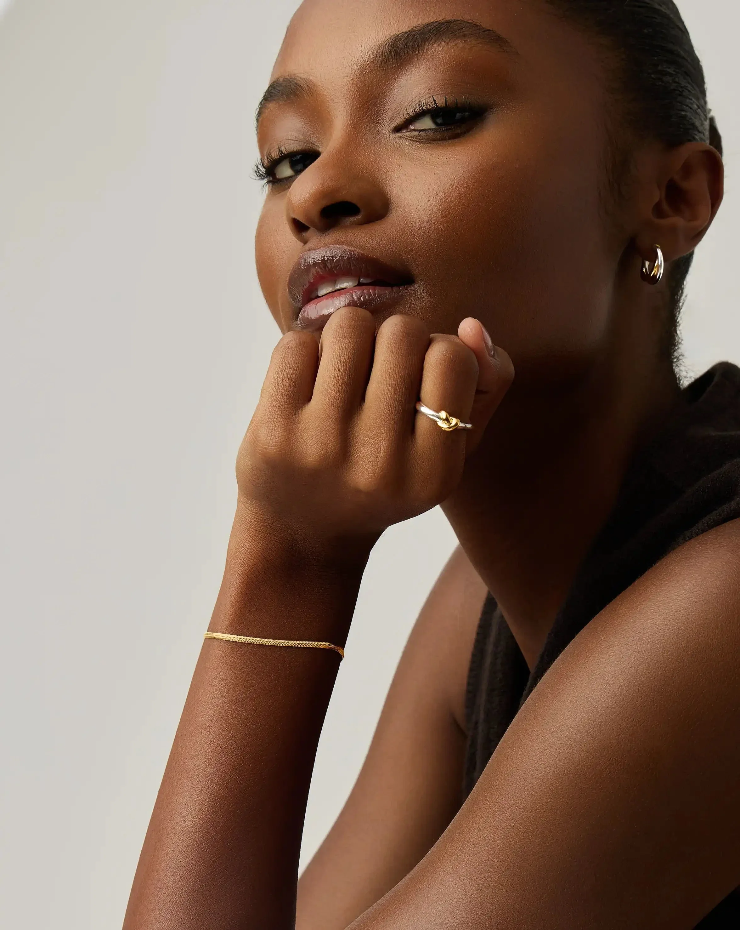 Thin Snake Chain Bracelet | 18ct Gold Plated - Image 3