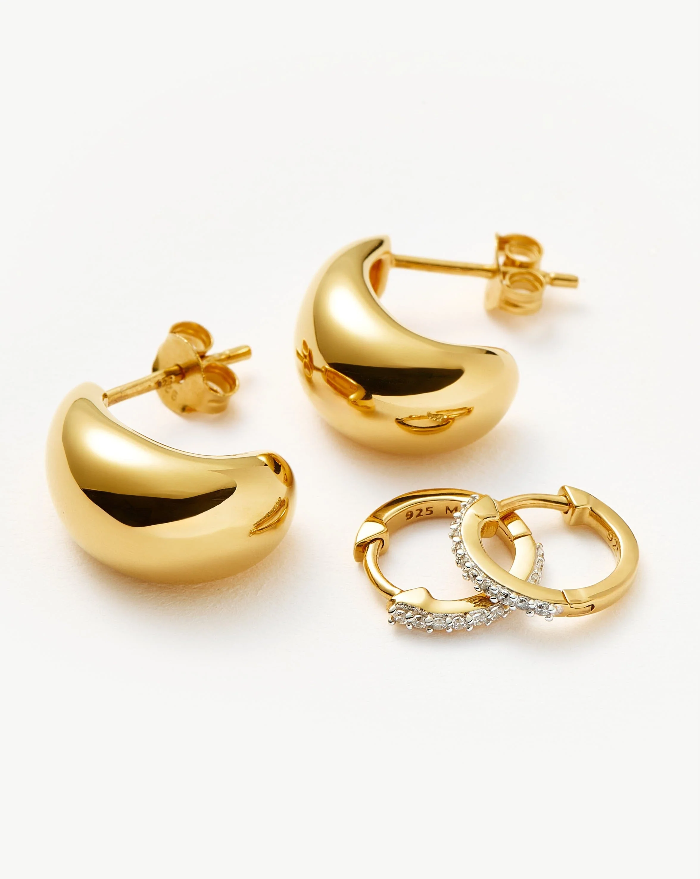 Dome Pave Earring Set - Image 4
