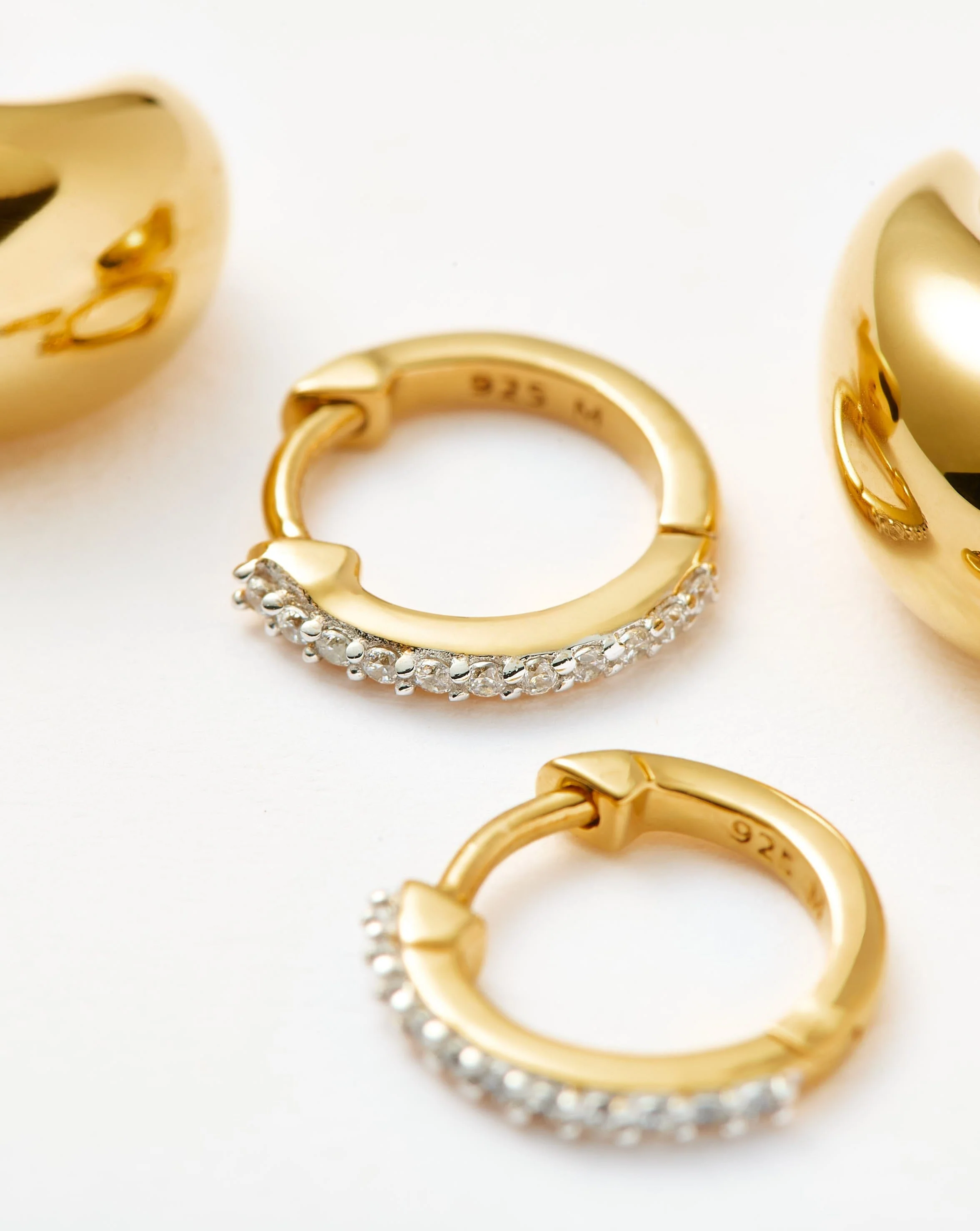 Dome Pave Earring Set - Image 5