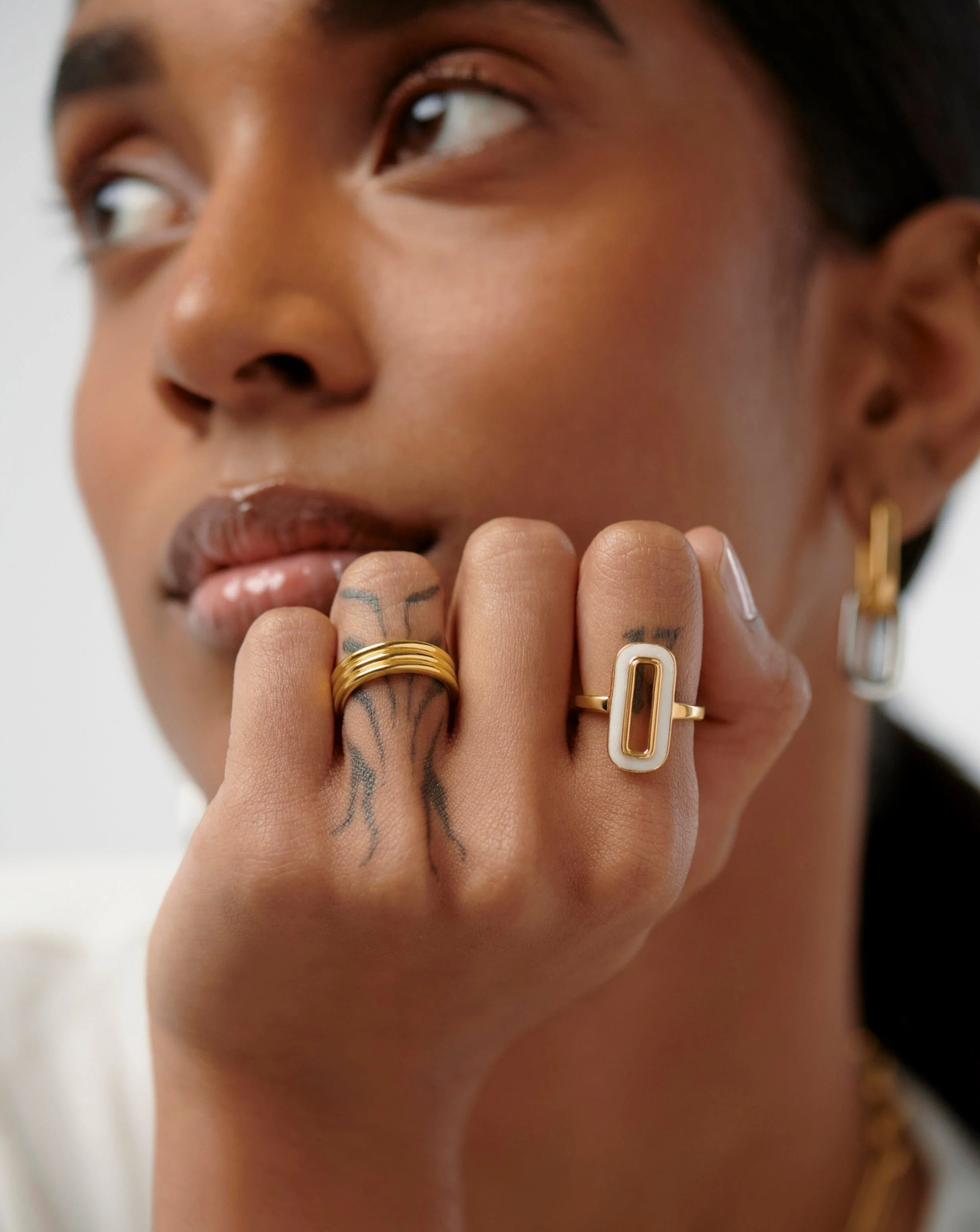 Enamel Haze Ovate Ring - Image 2