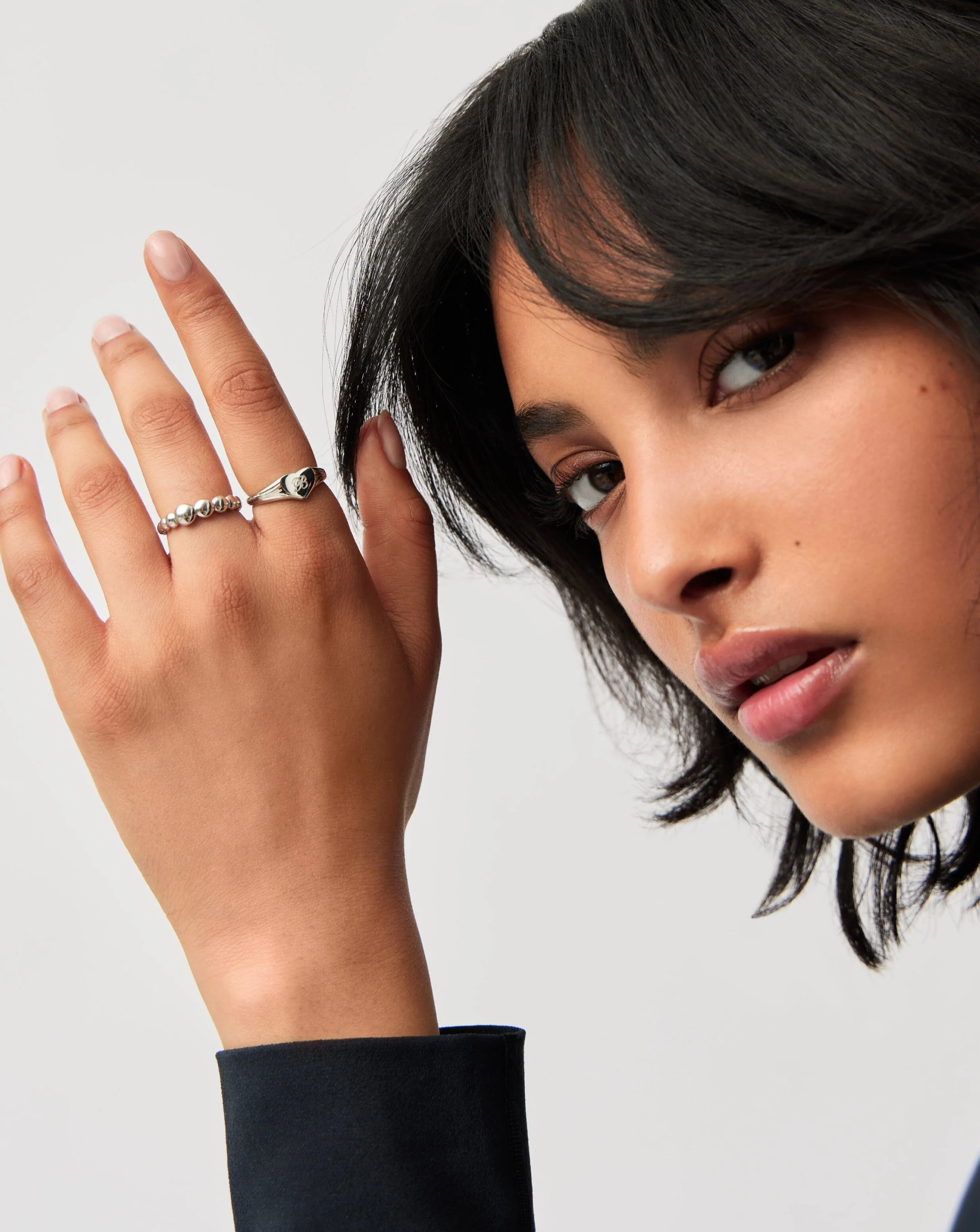 Engravable Heart Signet Ring | Sterling Silver - Image 3