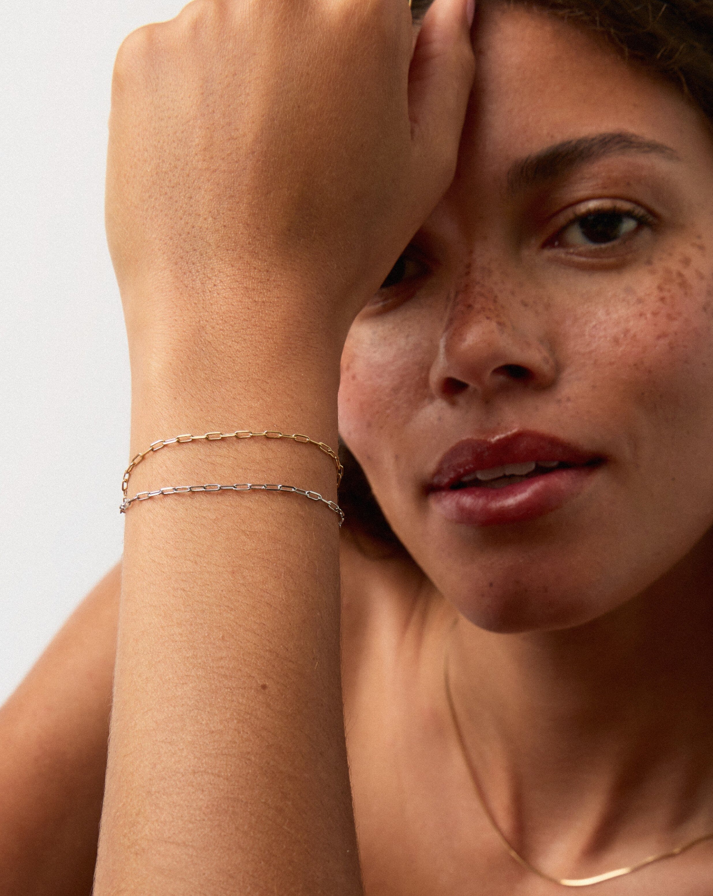 Solid Gold Classic Paperclip Chain Bracelet | 14ct Solid Gold - Image 3