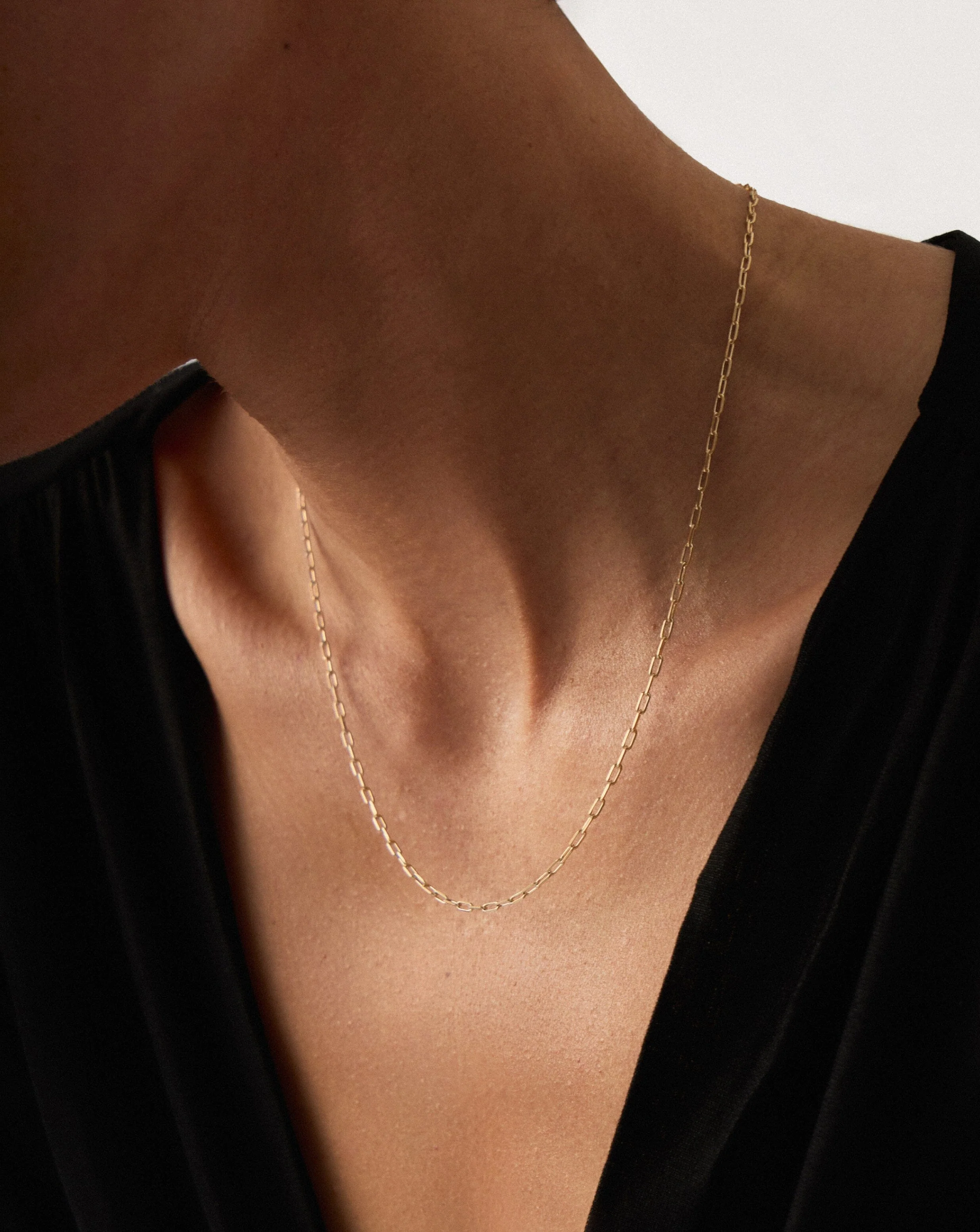 Solid Gold Classic Paperclip Chain Necklace | 14ct Solid Gold - Image 3