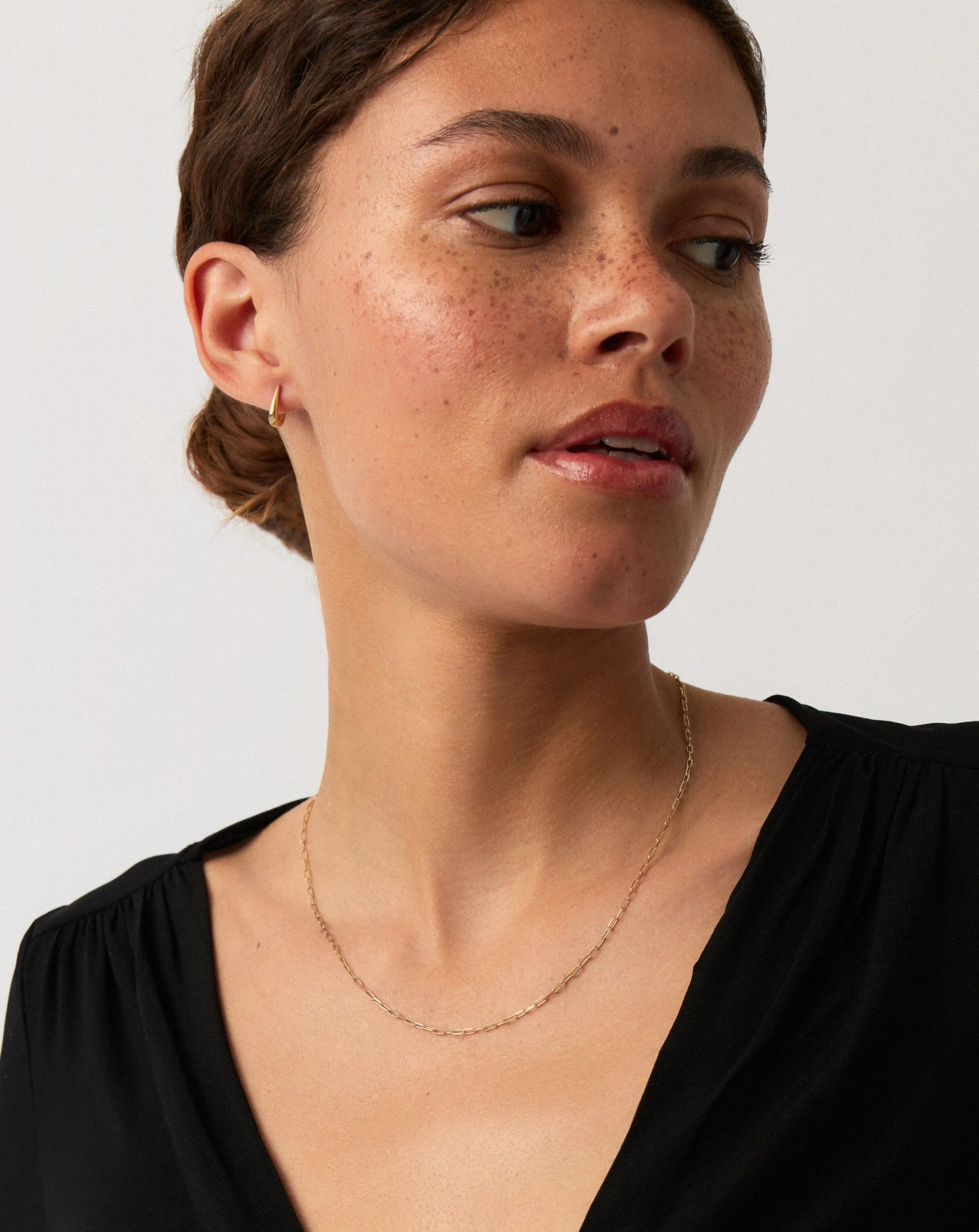 Solid Gold Classic Paperclip Chain Necklace | 14ct Solid Gold - Image 6
