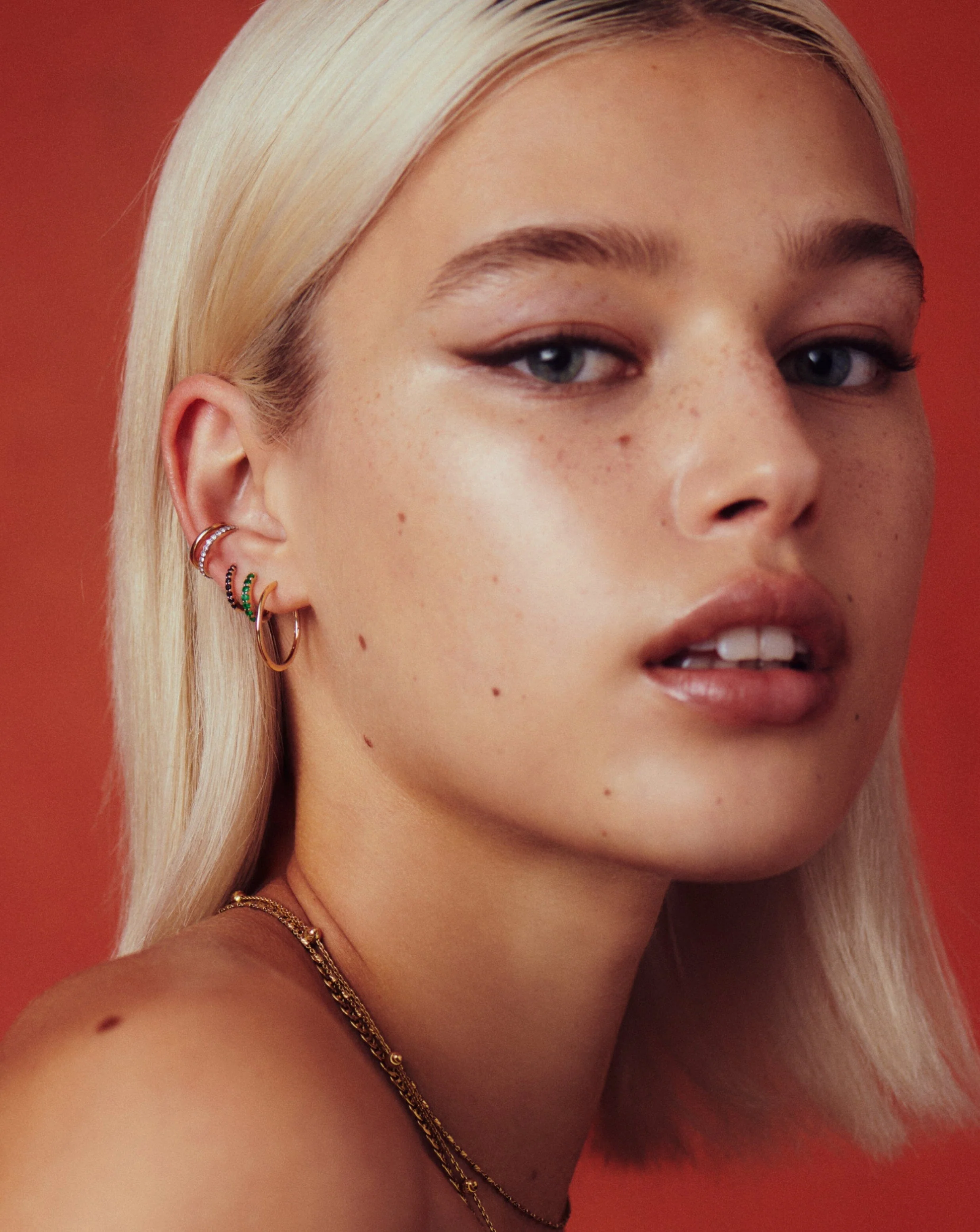 Solid Gold Classic Small Hoop Earrings - Image 6