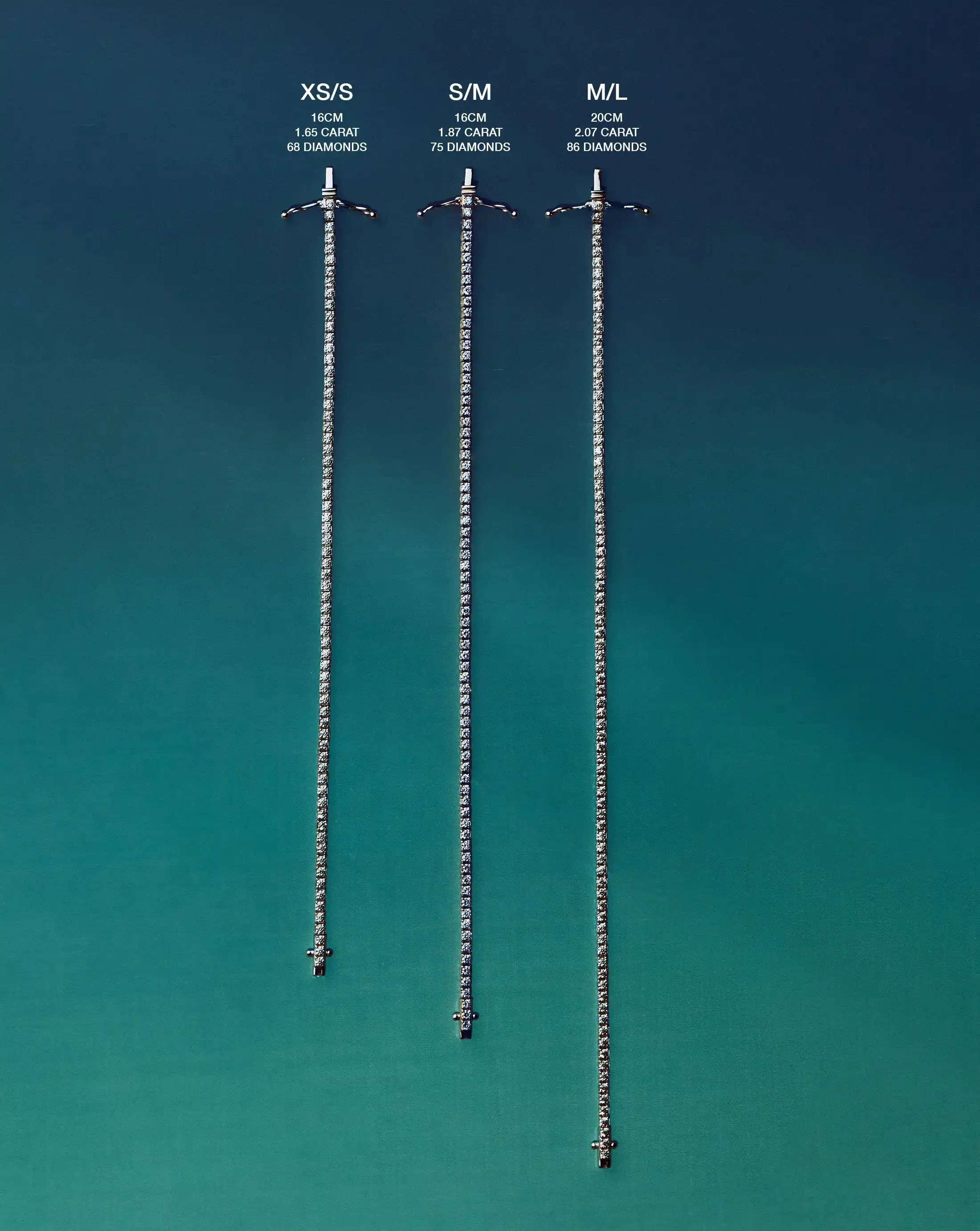 Solid Gold Diamond Tennis Bracelet - Size M/L | 14ct Solid Gold Lab Grown Diamonds - Image 5