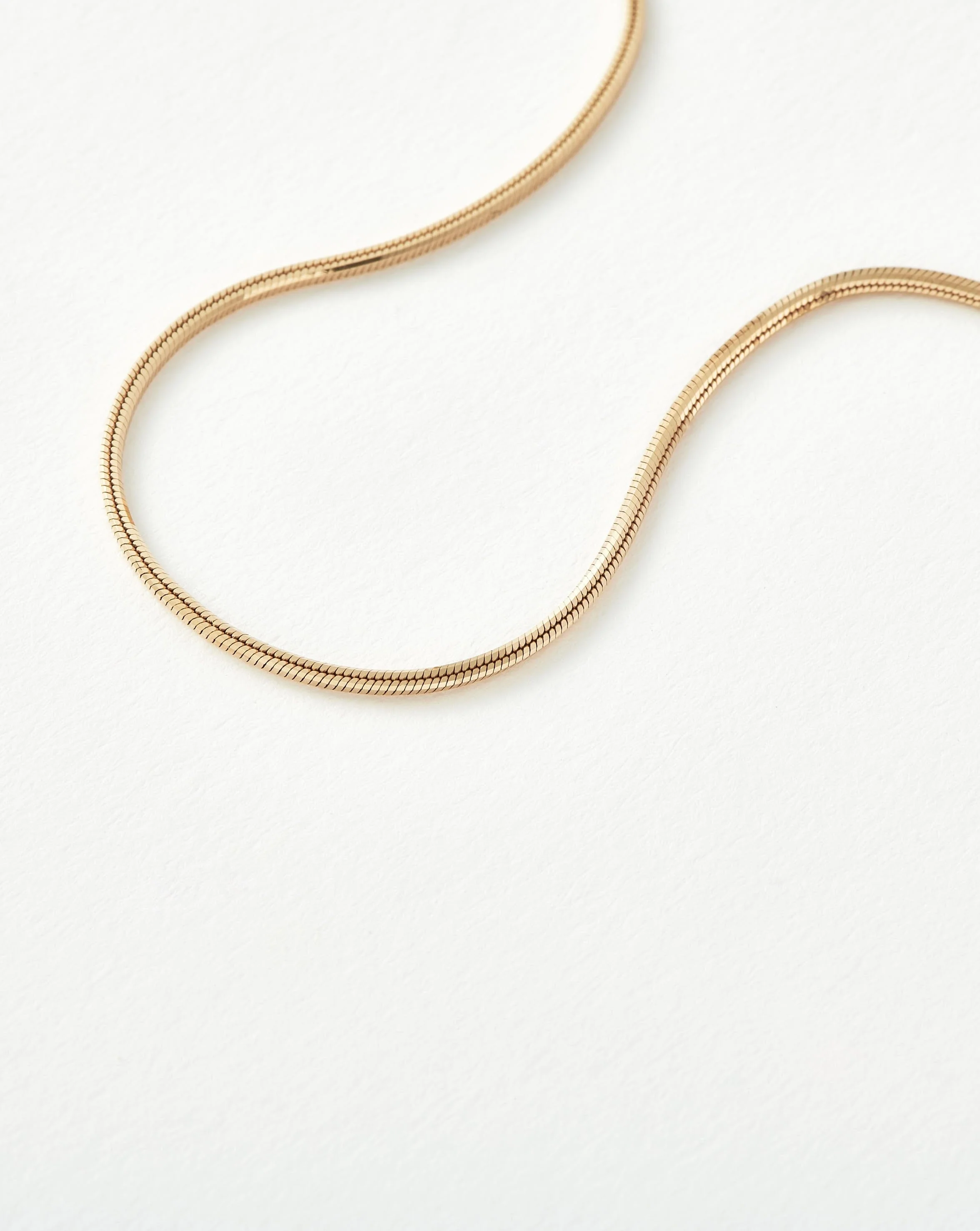 Solid Gold Square Snake Chain Bracelet - Image 4