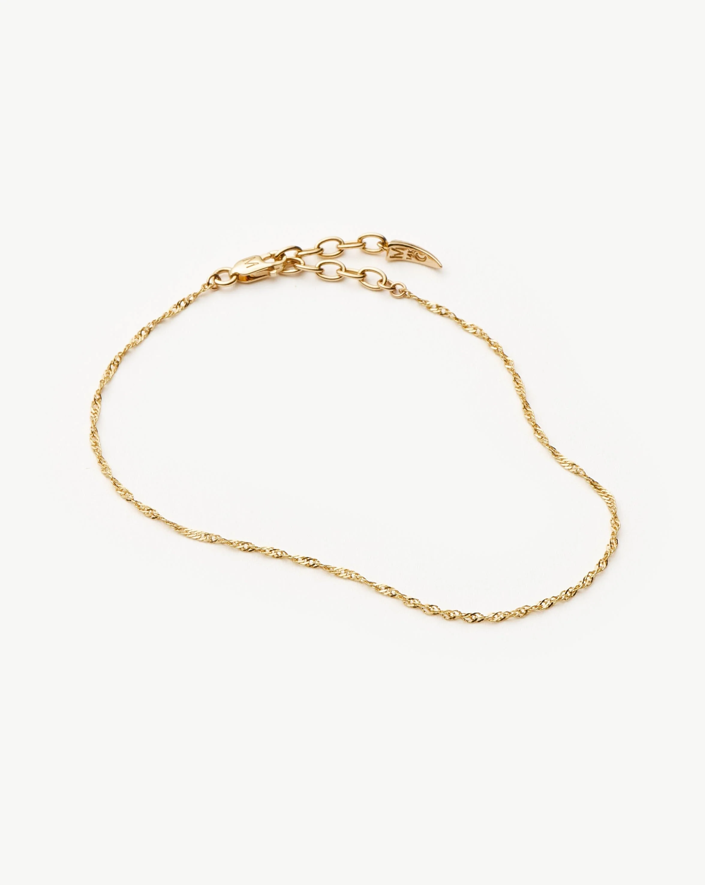 Solid Gold Twisted Chain Bracelet | 14ct Solid Gold - Image 4