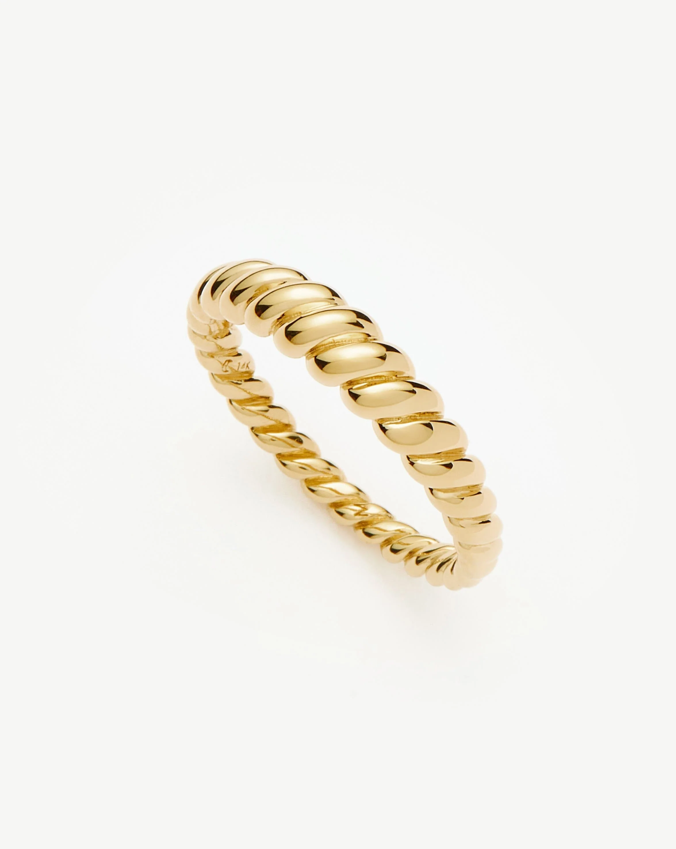 Solid Gold Twisted Classic Ring | 14ct Solid Gold