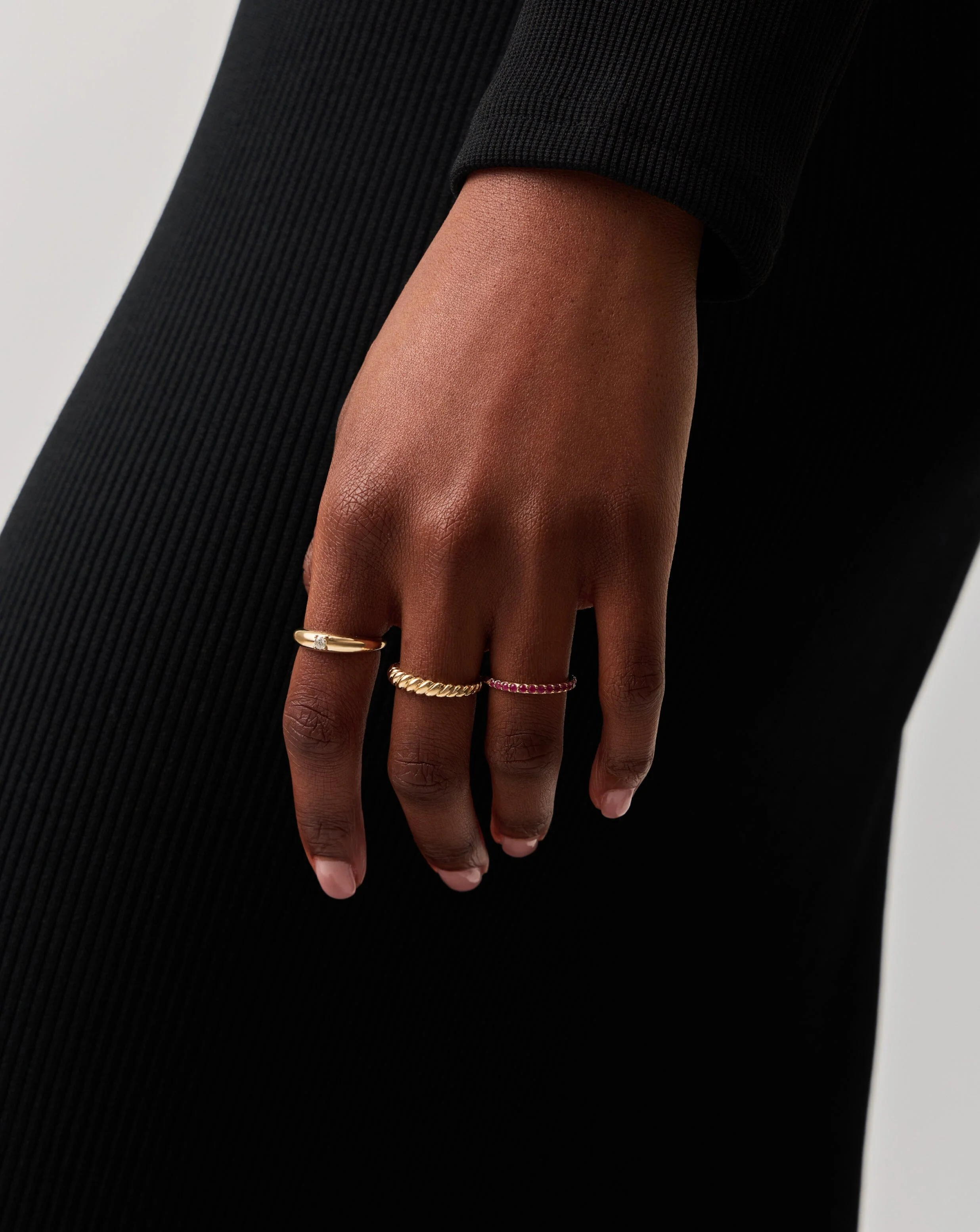 Solid Gold Twisted Classic Ring | 14ct Solid Gold - Image 2