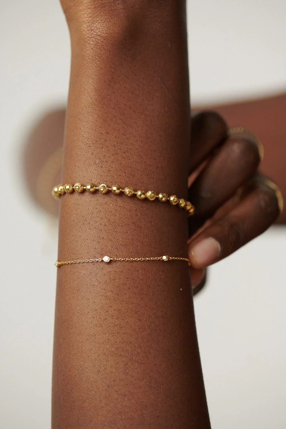 Solid Gold Floating Diamond Bracelet | 14ct Solid Gold - Image 2