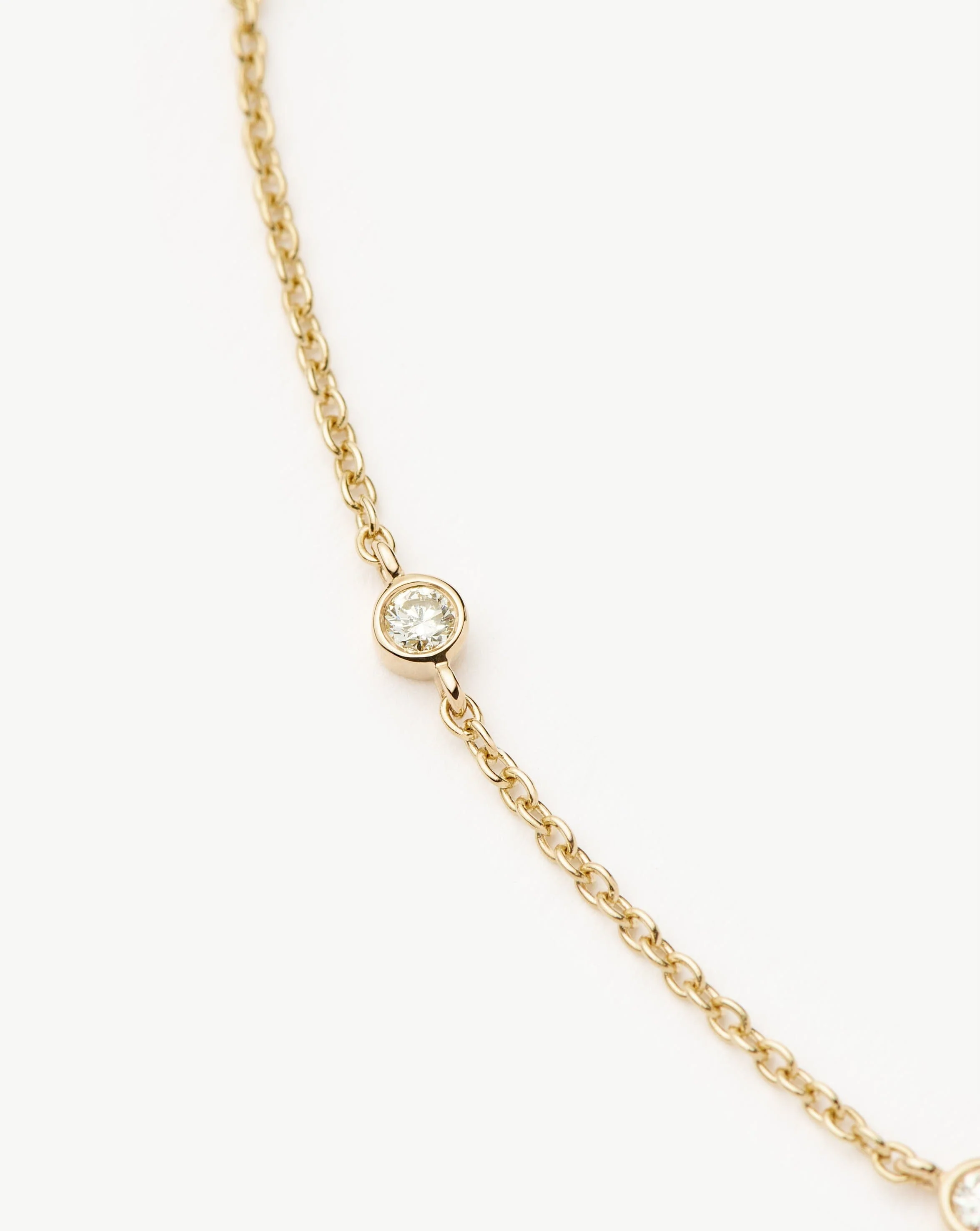 Solid Gold Floating Diamond Bracelet | 14ct Solid Gold - Image 3