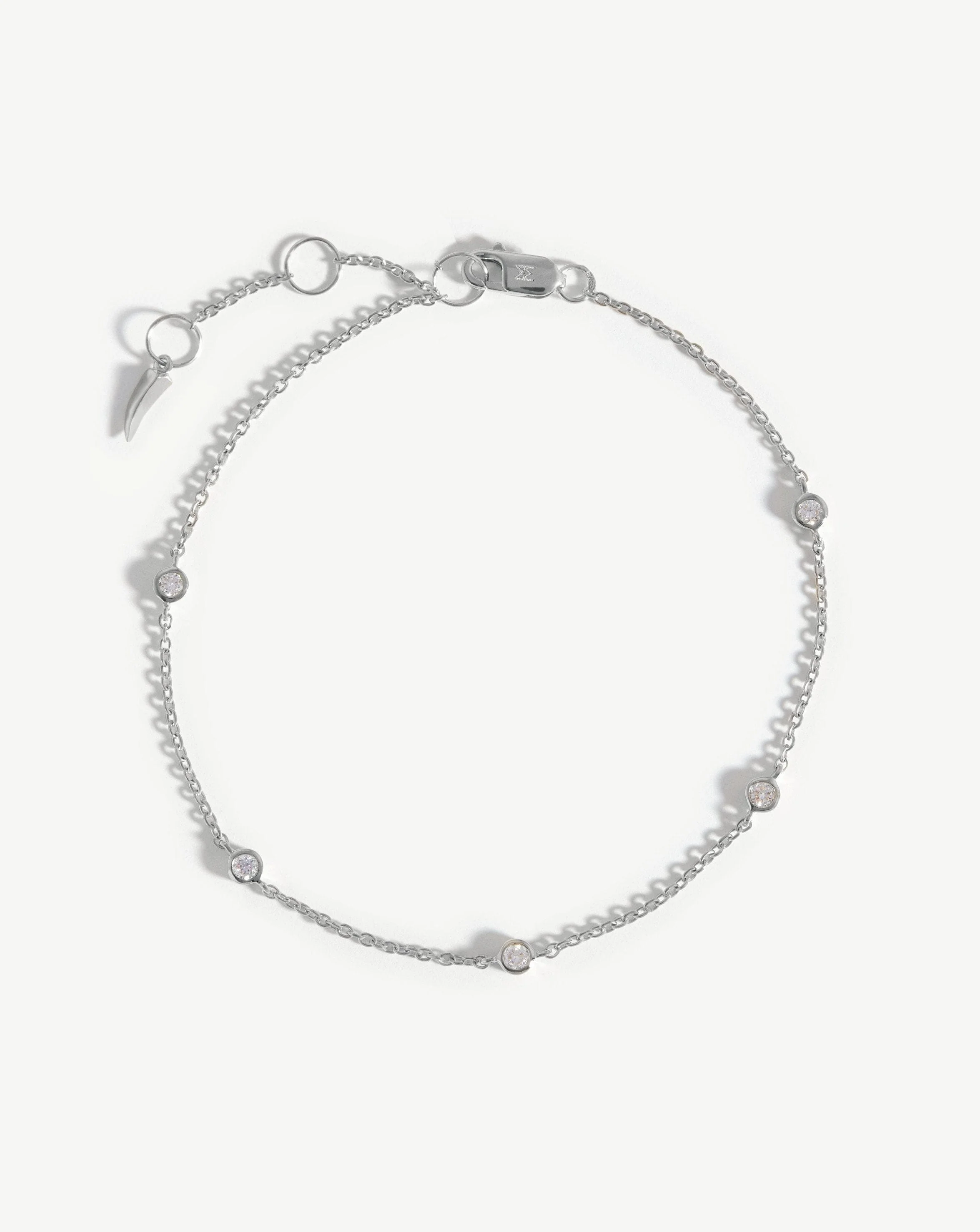 Solid Gold Floating Diamond Bracelet
