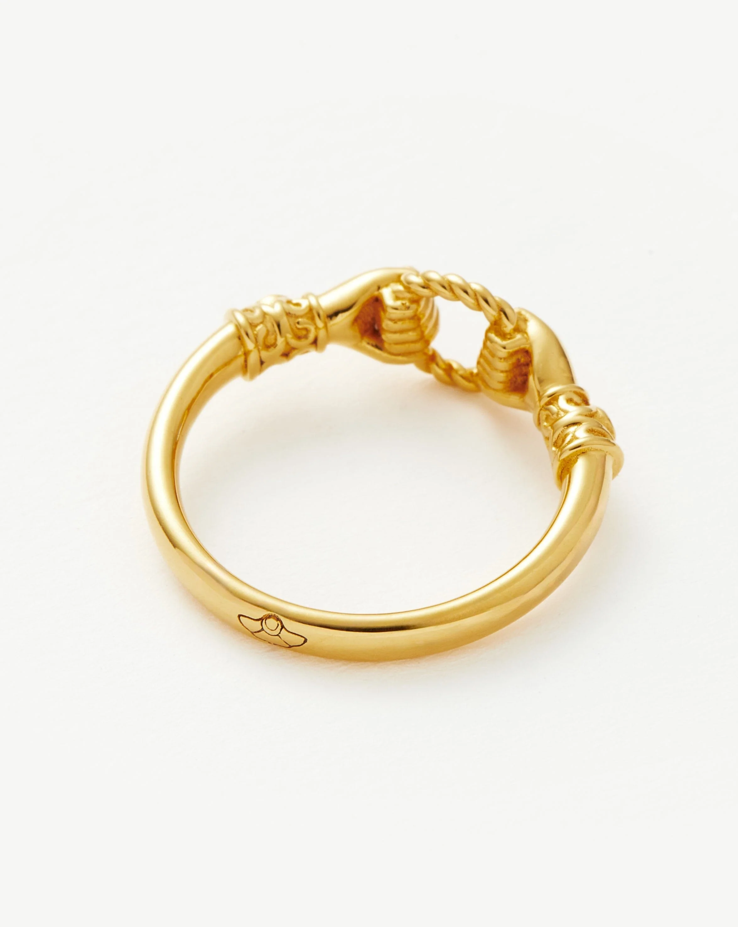Harris Reed In Good Hands Stacking Ring | 18ct Gold Vermeil/Cubic Zirconia & Black Onyx - Image 5