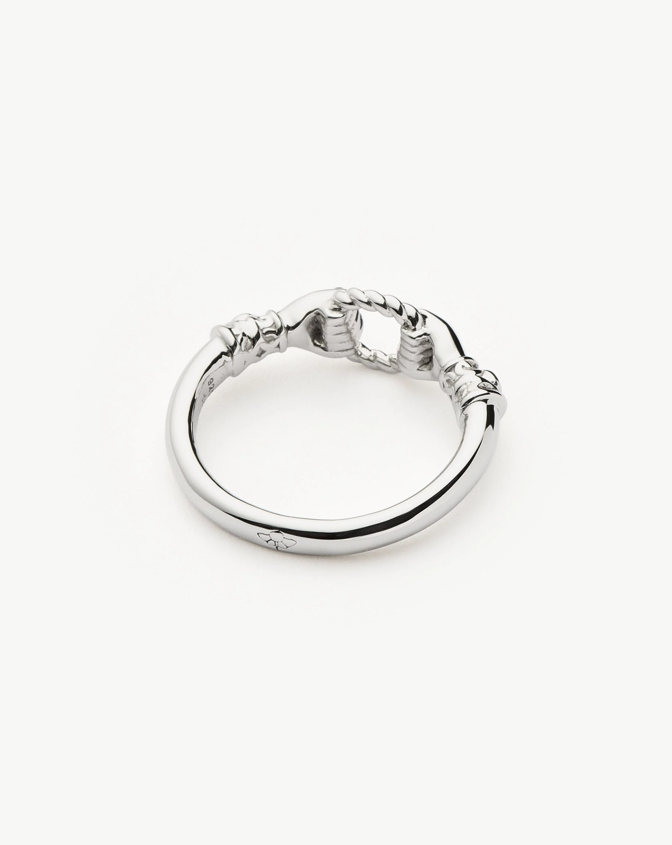 Harris Reed In Good Hands Stacking Ring | Sterling Silver/Cubic Zirconia & Black Onyx - Image 4