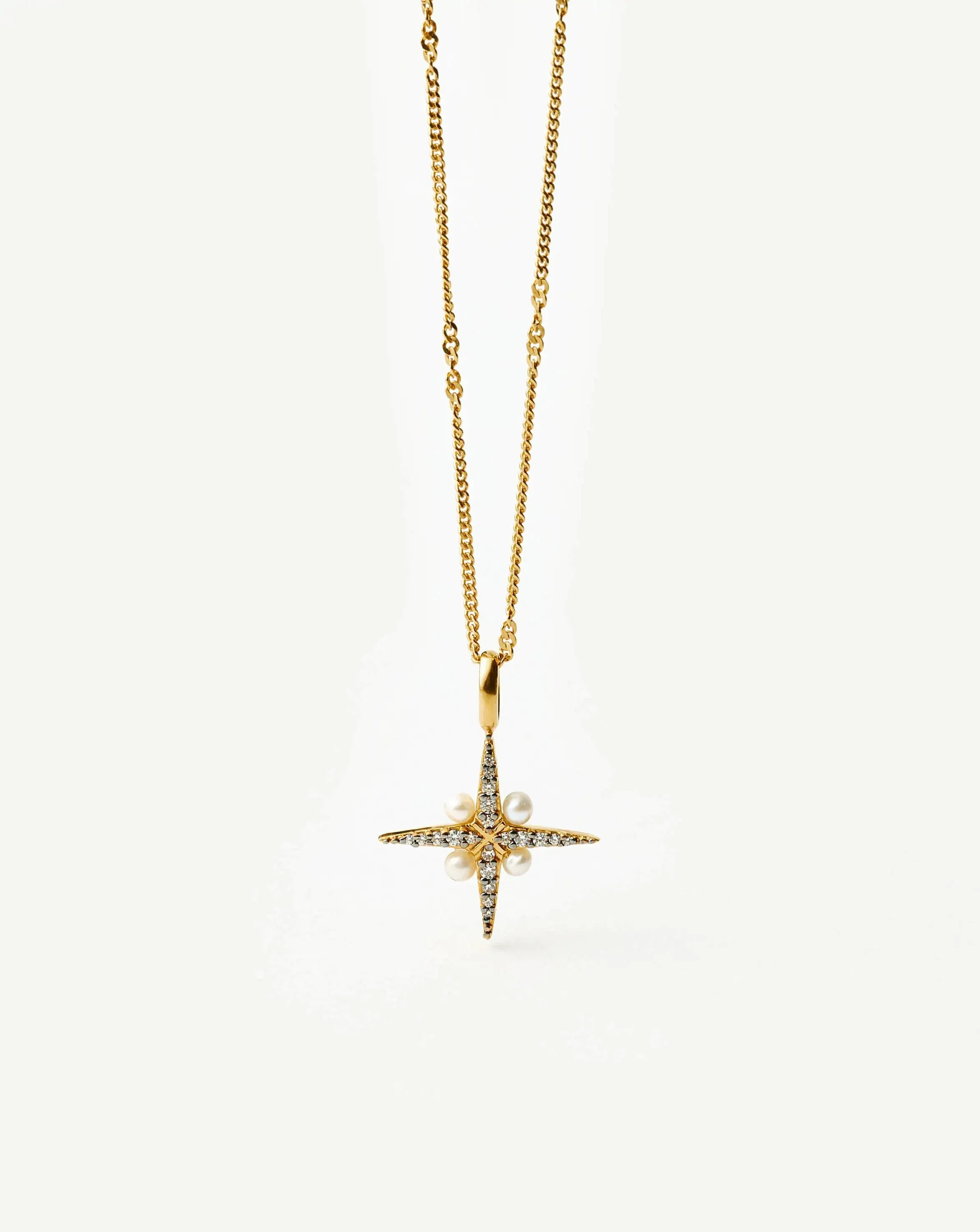 Harris Reed North Star Pearl Necklace | Gold/Pearl - Image 5