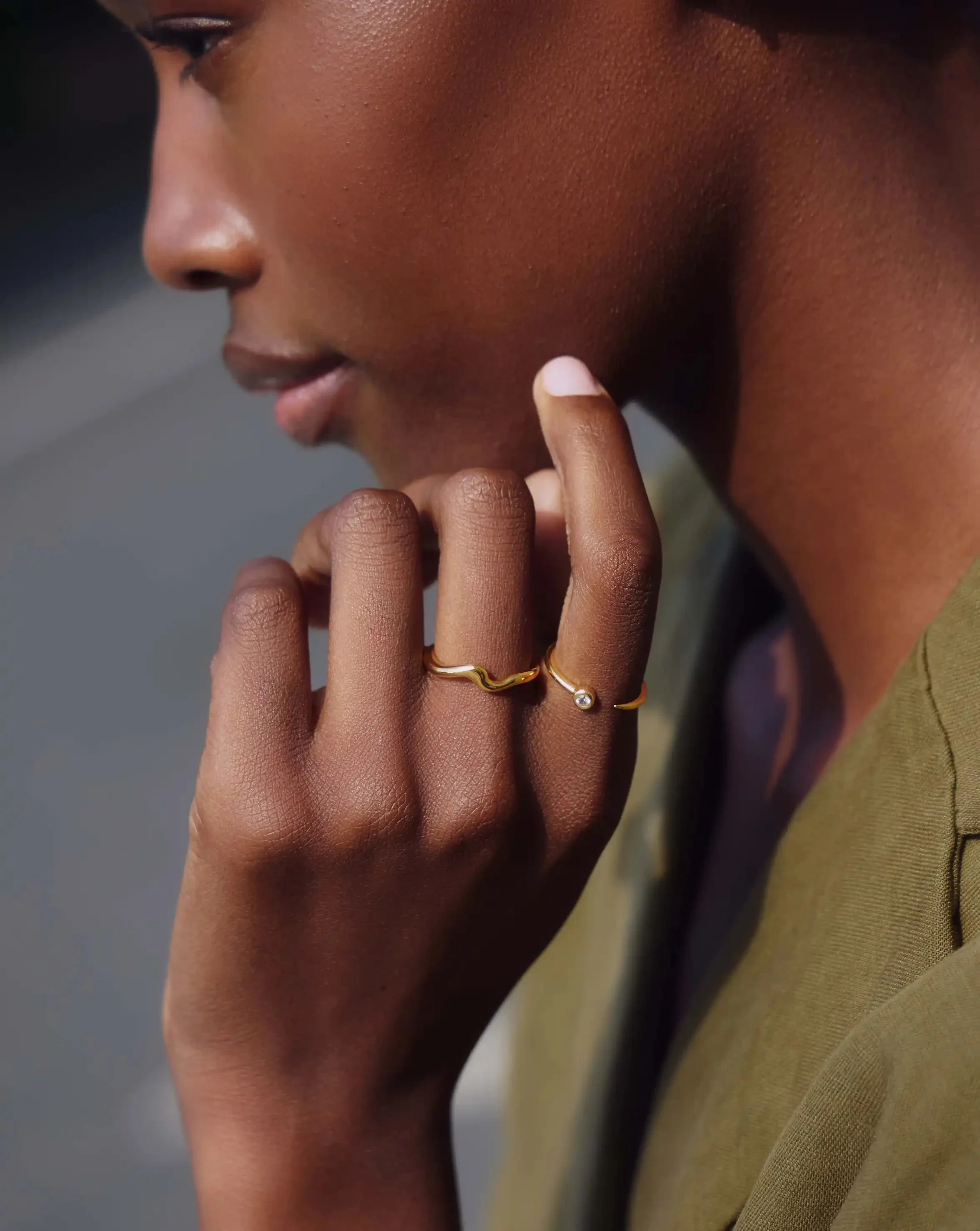 Interstellar Ring | 18ct Gold Vermeil/Cubic Zirconia - Image 2