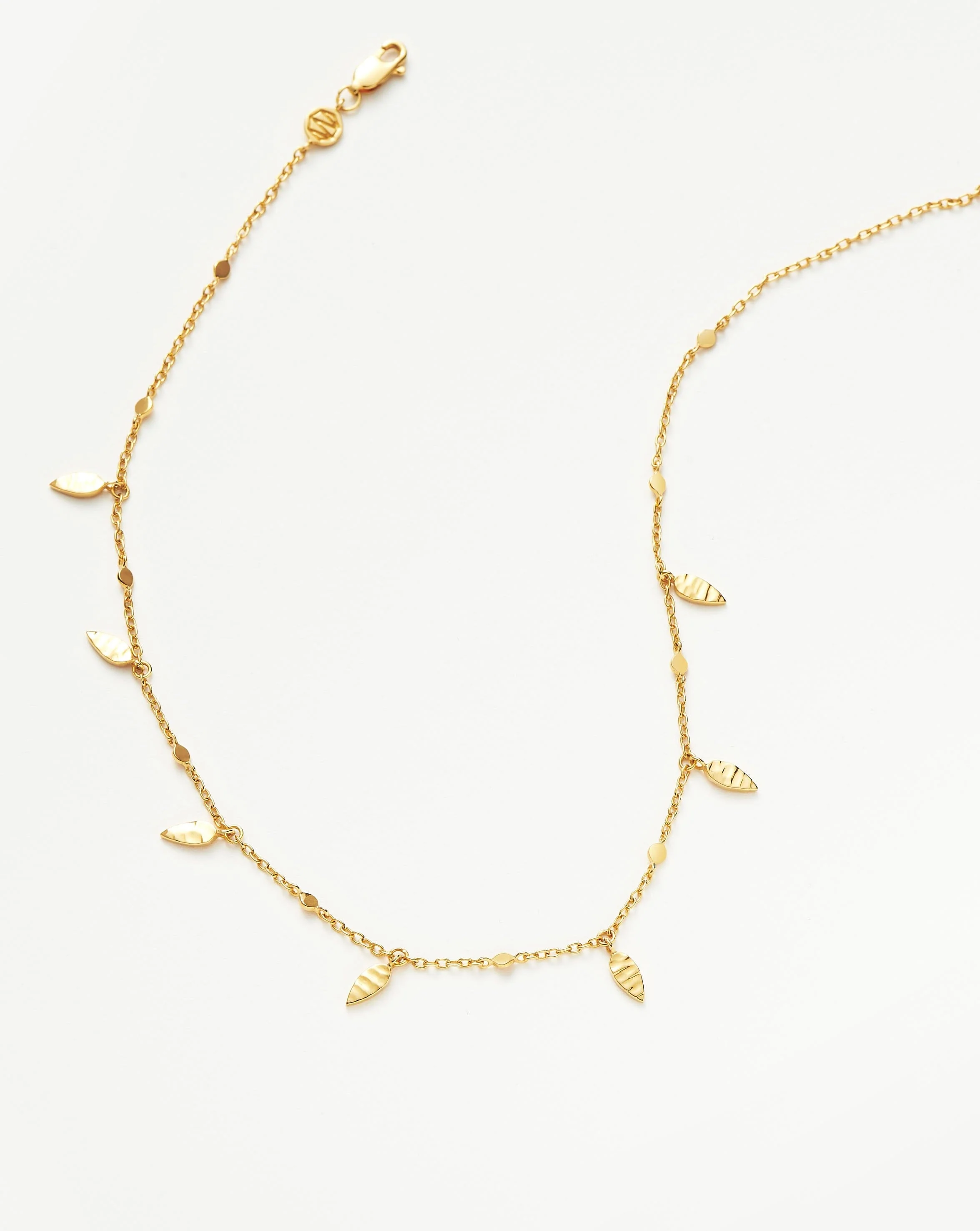 Leaf Charm Choker | 18ct Gold Vermeil - Image 4