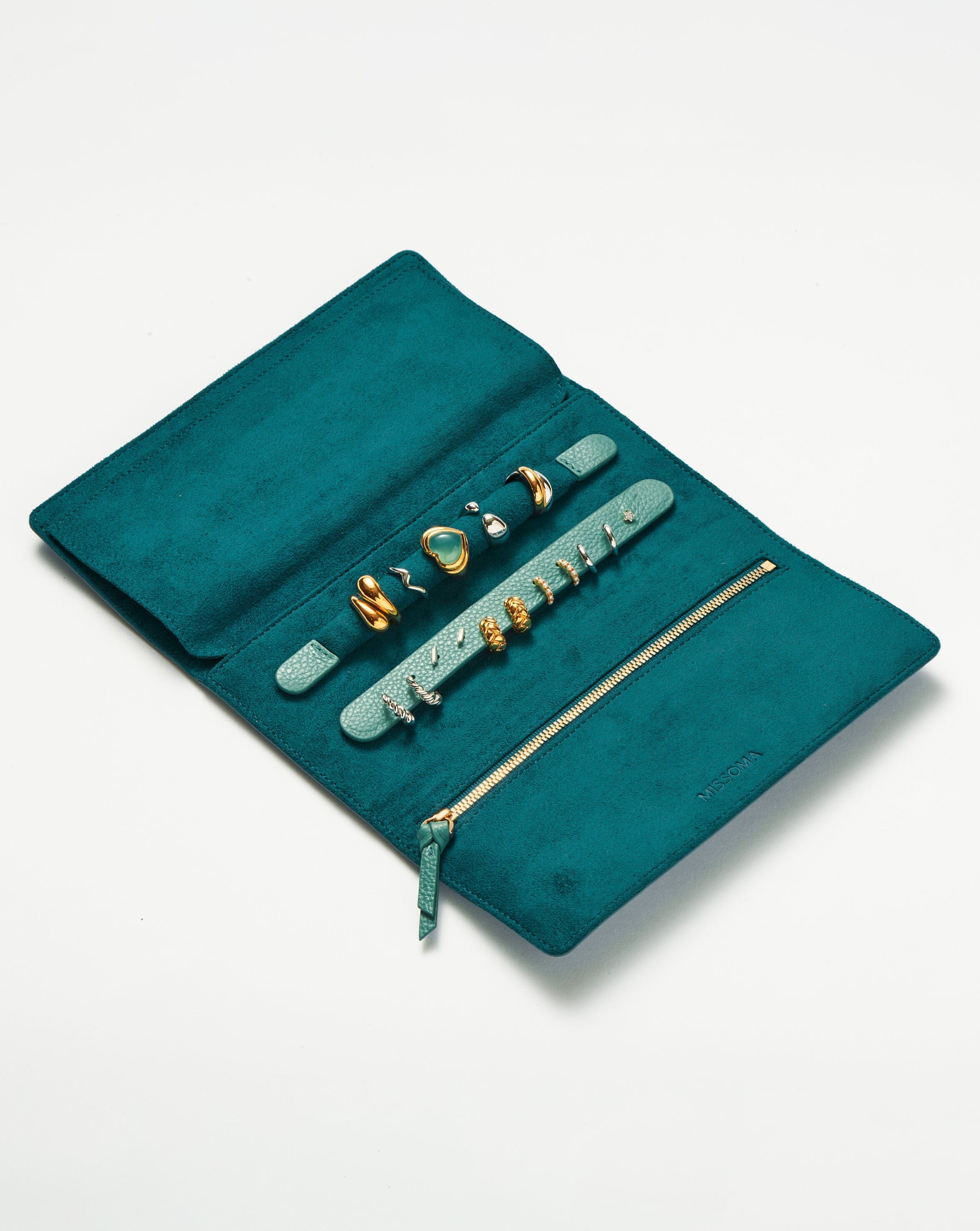 Leather Jewellery Roll | Lapis Blue - Image 3