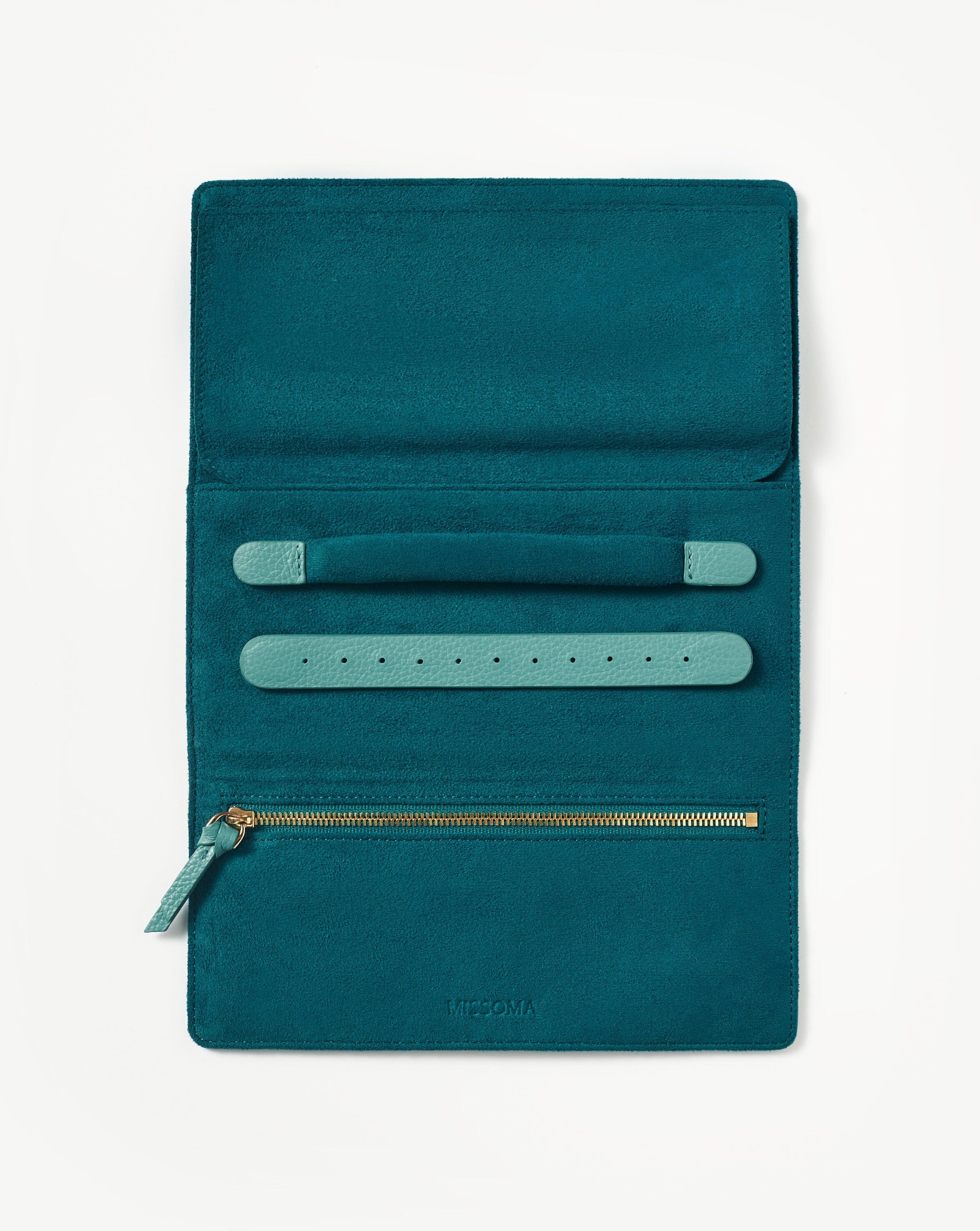 Leather Jewellery Roll | Lapis Blue - Image 4