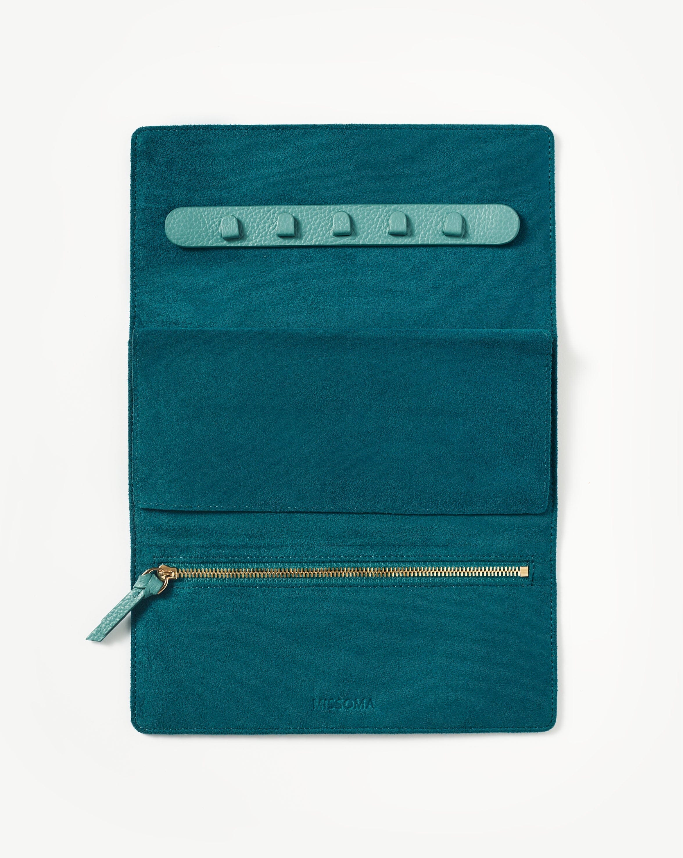 Leather Jewellery Roll | Lapis Blue - Image 5
