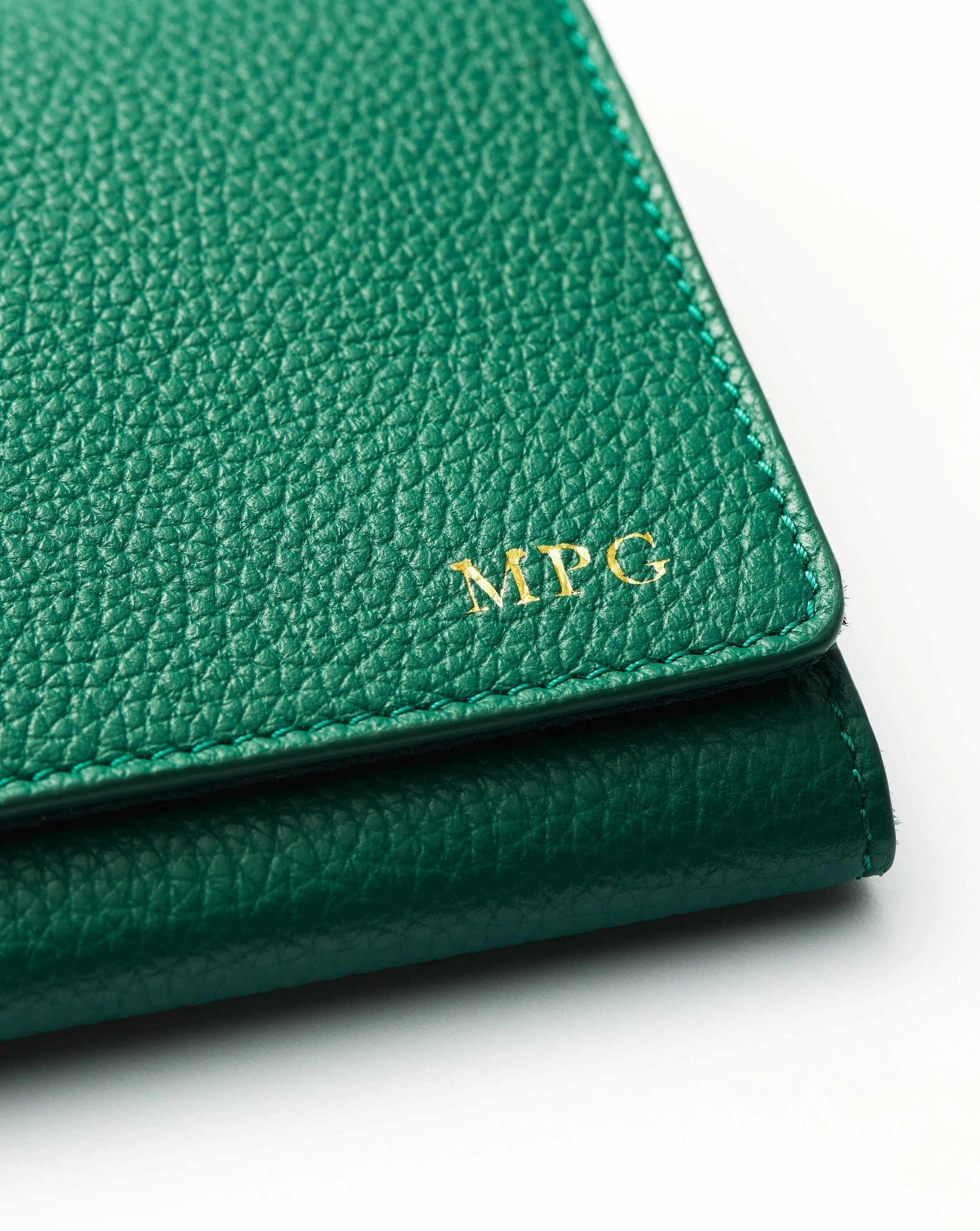 Leather Jewellery Roll | Malachite Green - Image 4