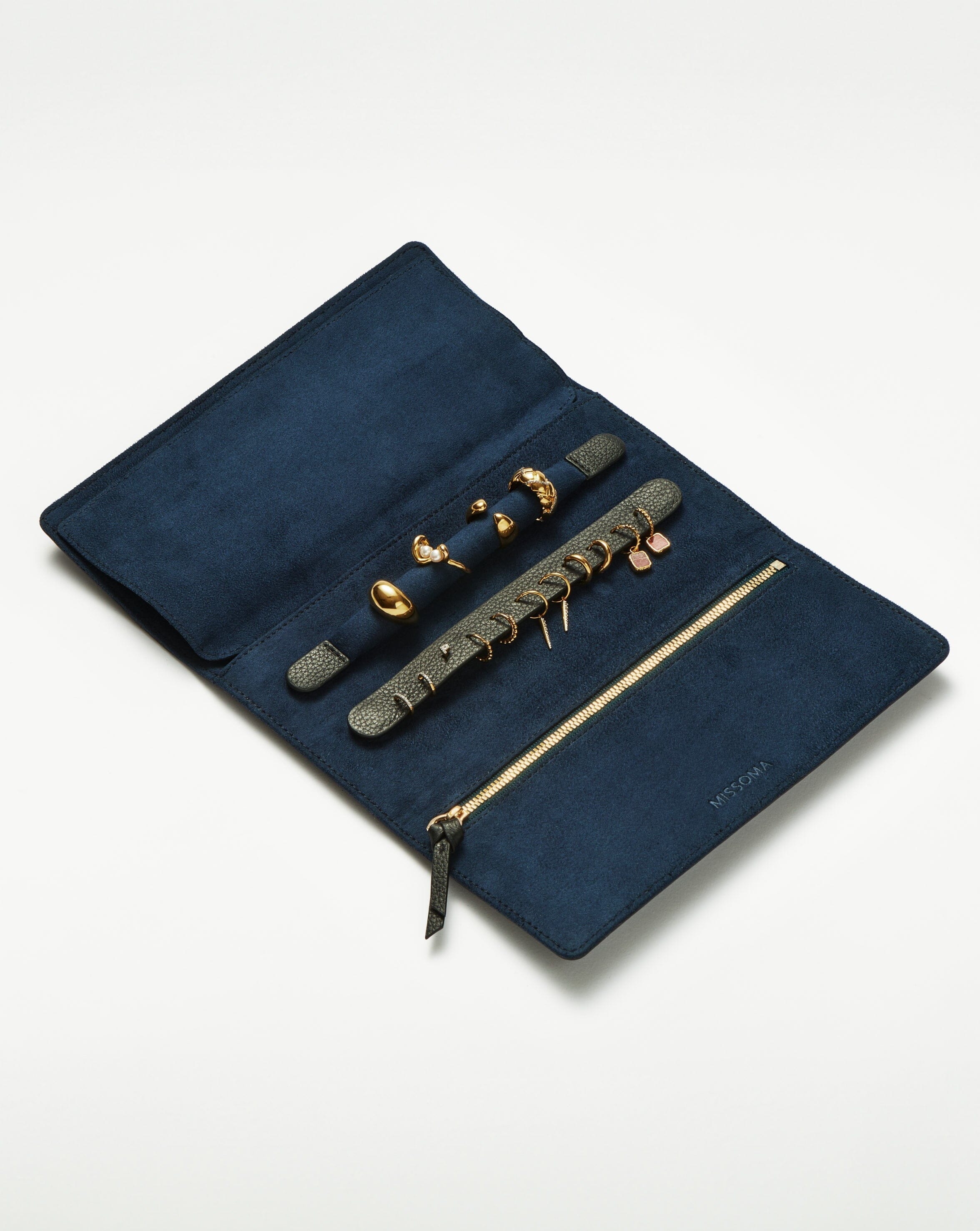 Leather Jewellery Roll | Onyx Black - Image 3