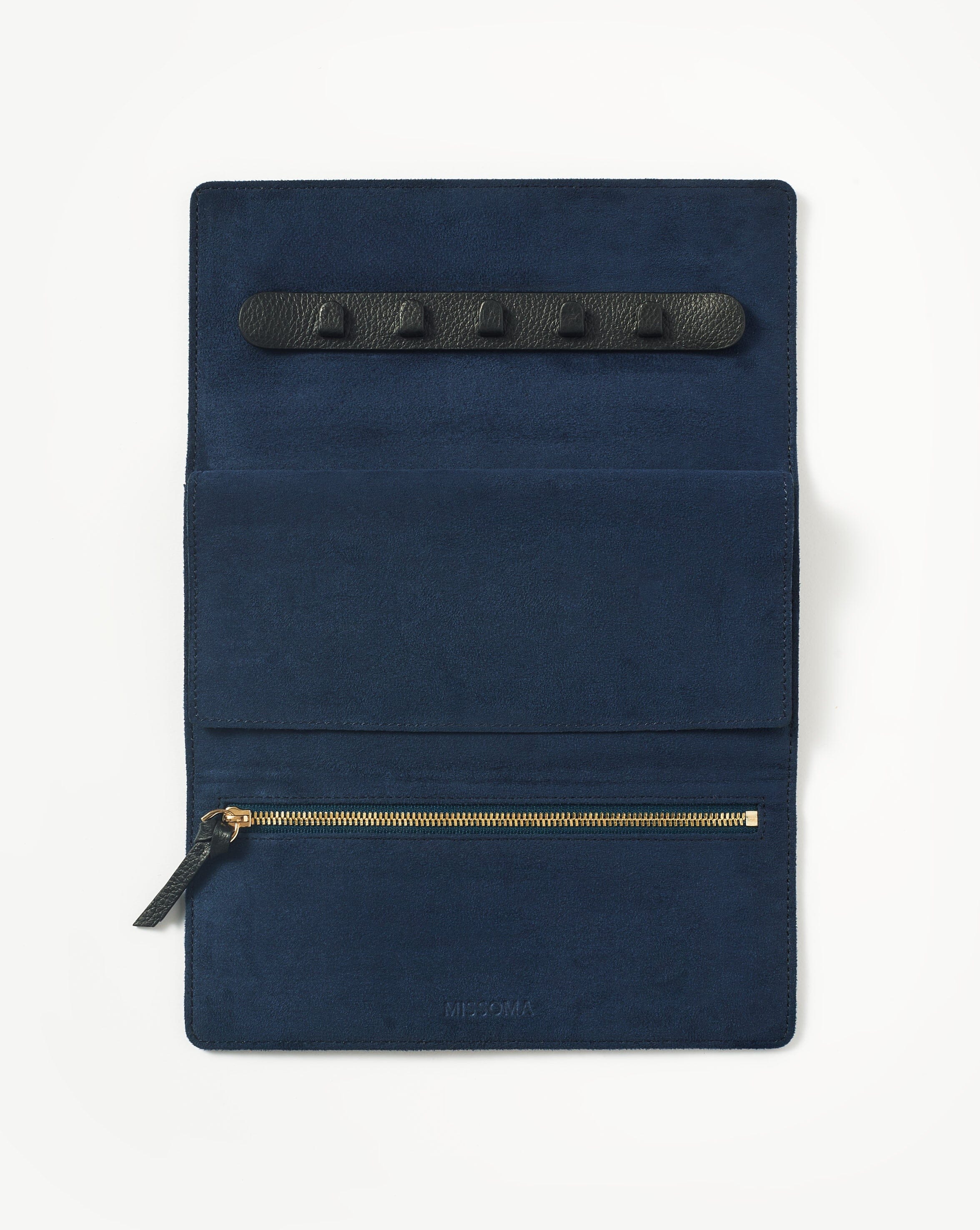 Leather Jewellery Roll | Onyx Black - Image 5