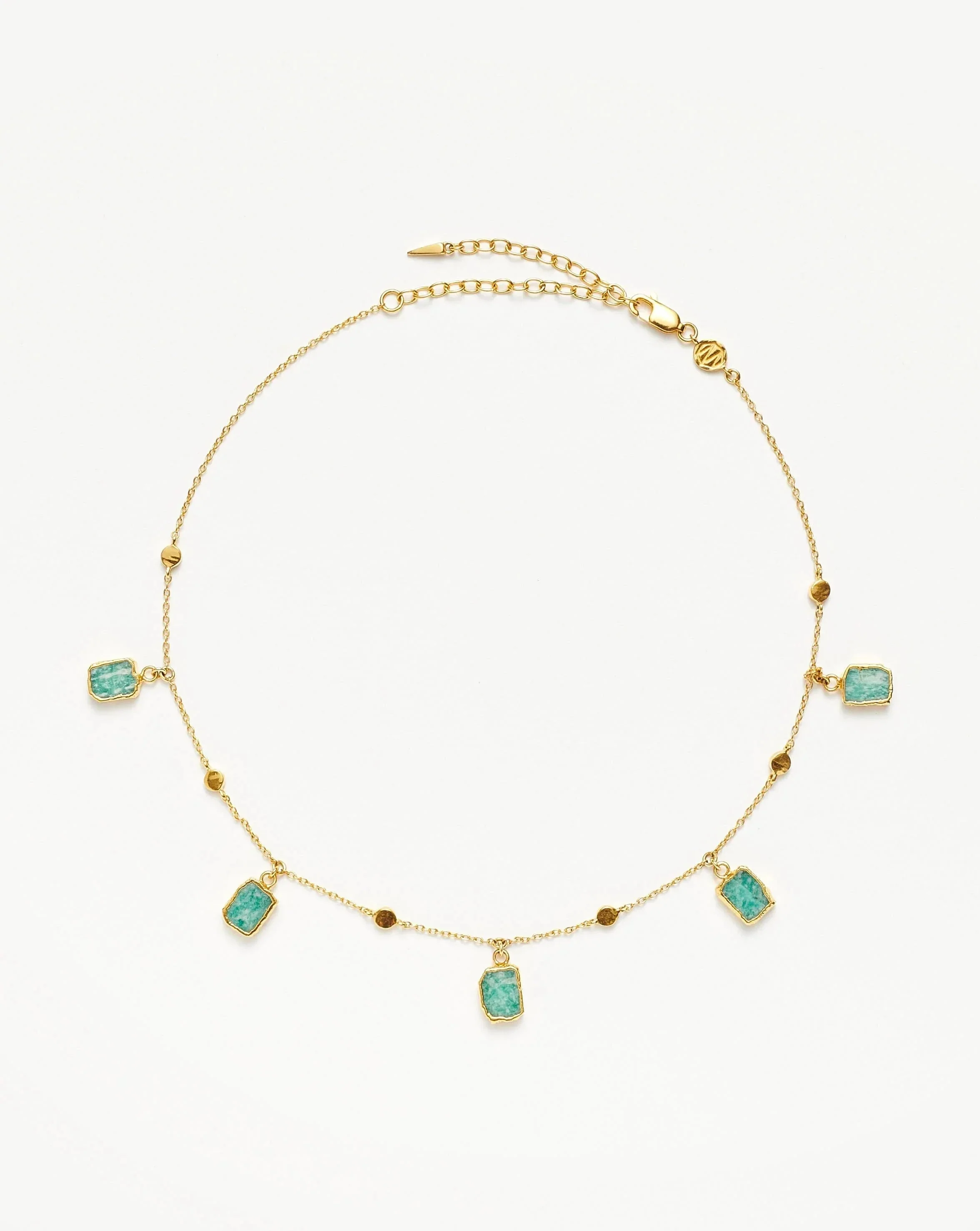 Lena Charm Choker | 18ct Gold Plated/Amazonite - Image 4