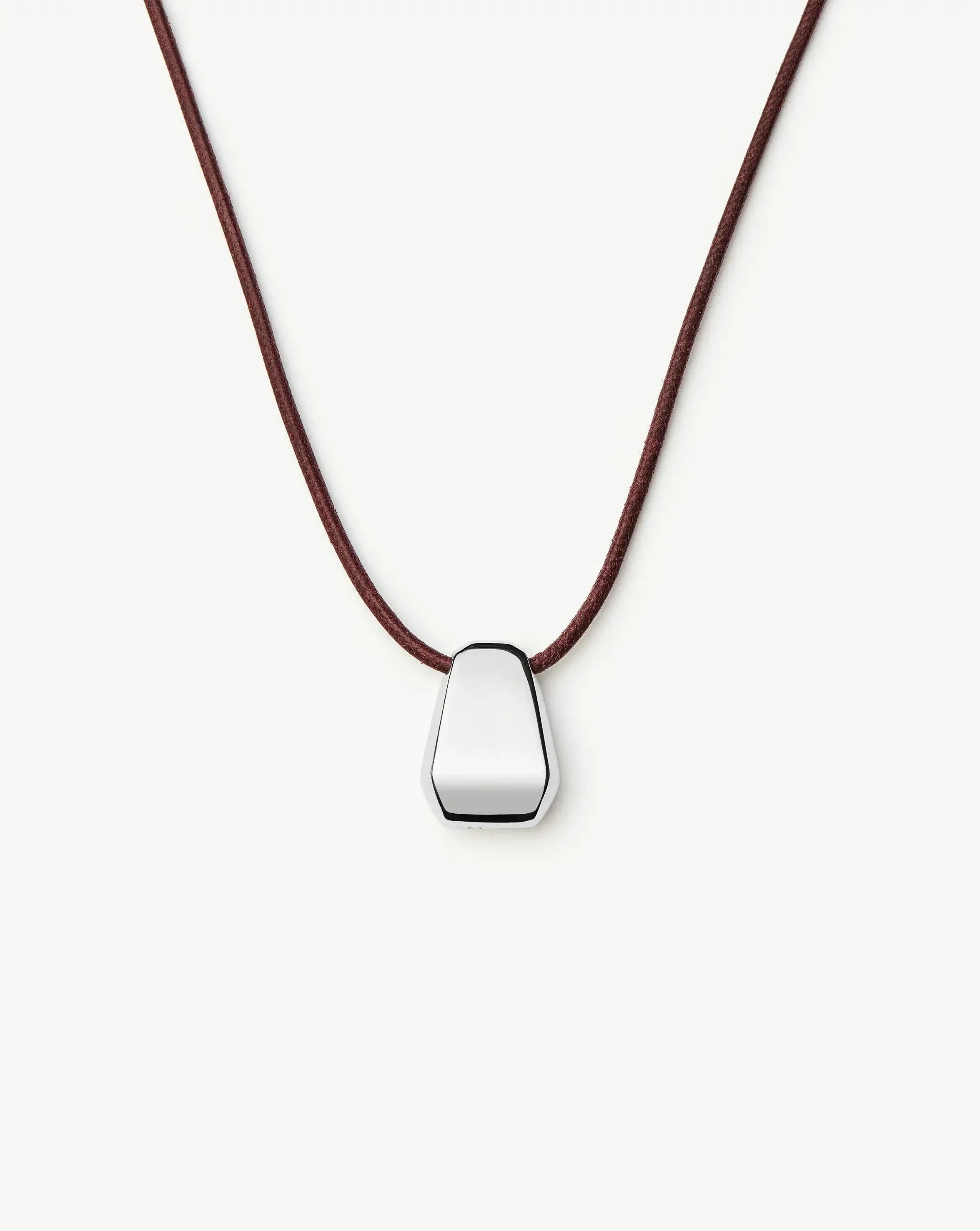 Lucy Williams Arco Cord Necklace | Silver Plated