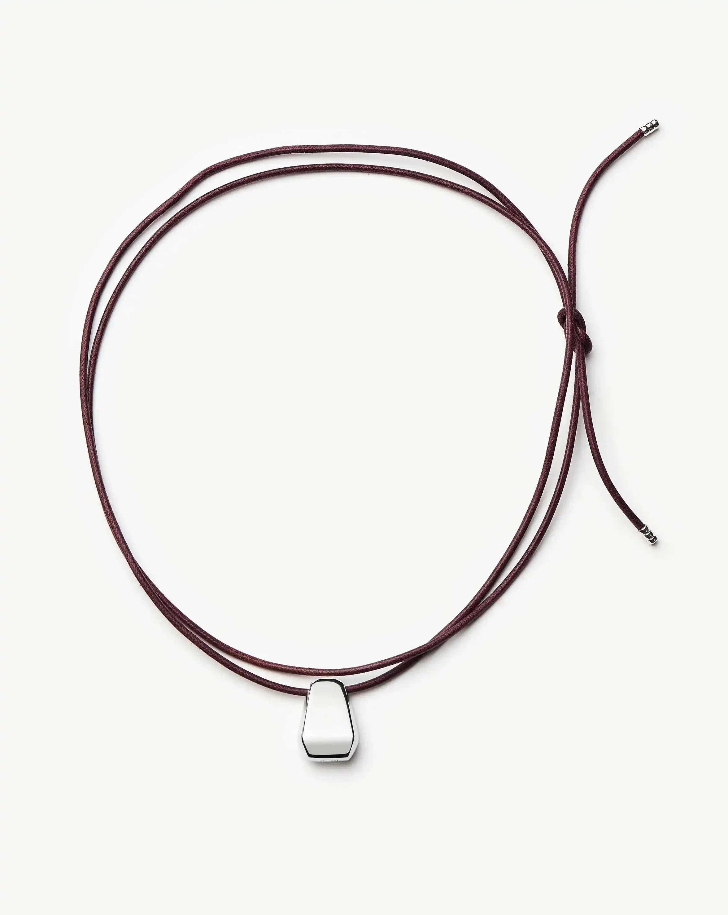 Lucy Williams Arco Cord Necklace | Silver Plated - Image 3