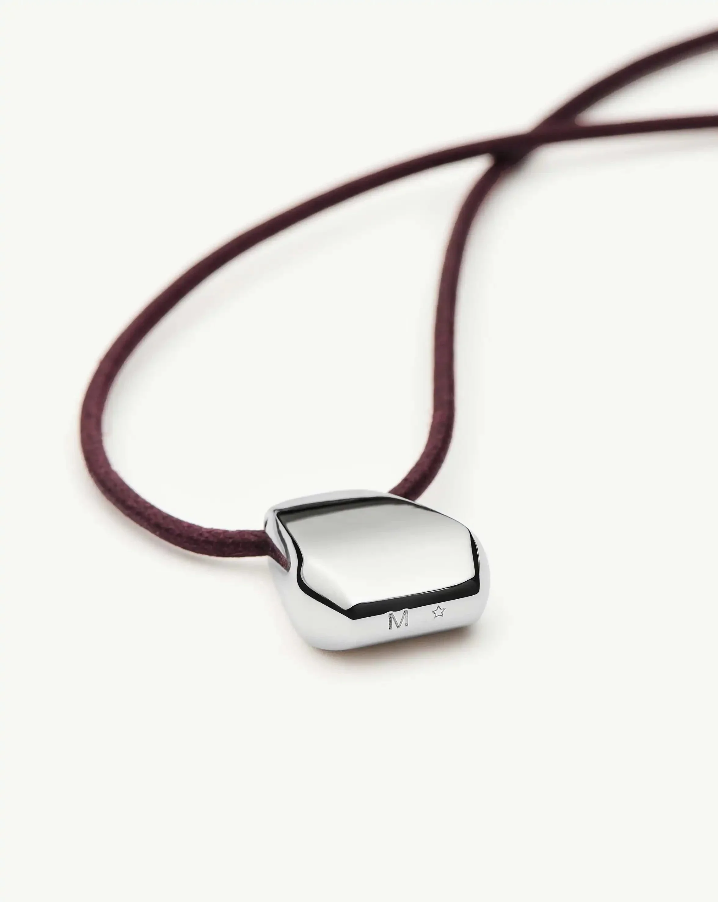 Lucy Williams Arco Cord Necklace | Silver Plated - Image 6