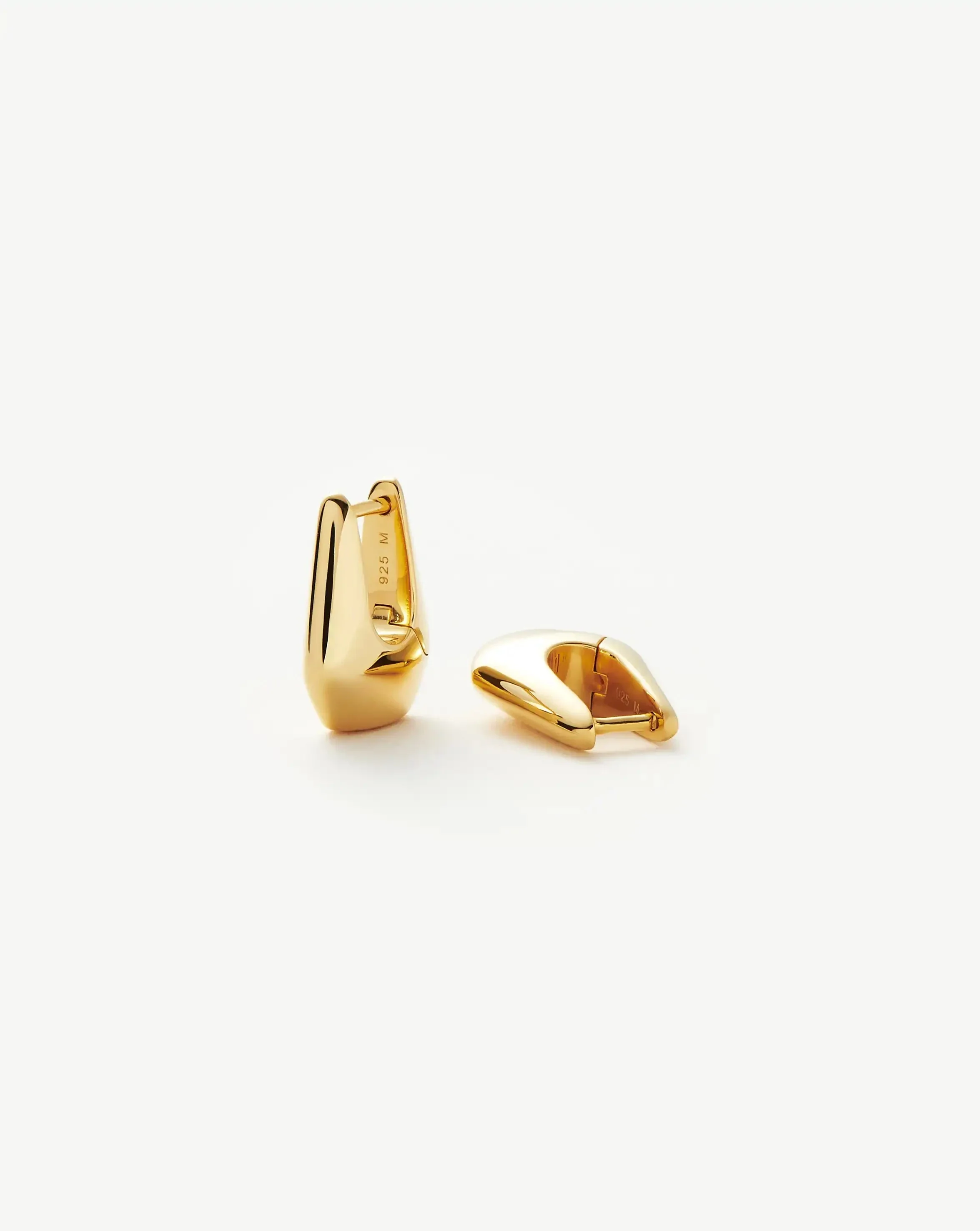 Lucy Williams Arco Small Hoop Earrings | 18ct Gold Vermeil