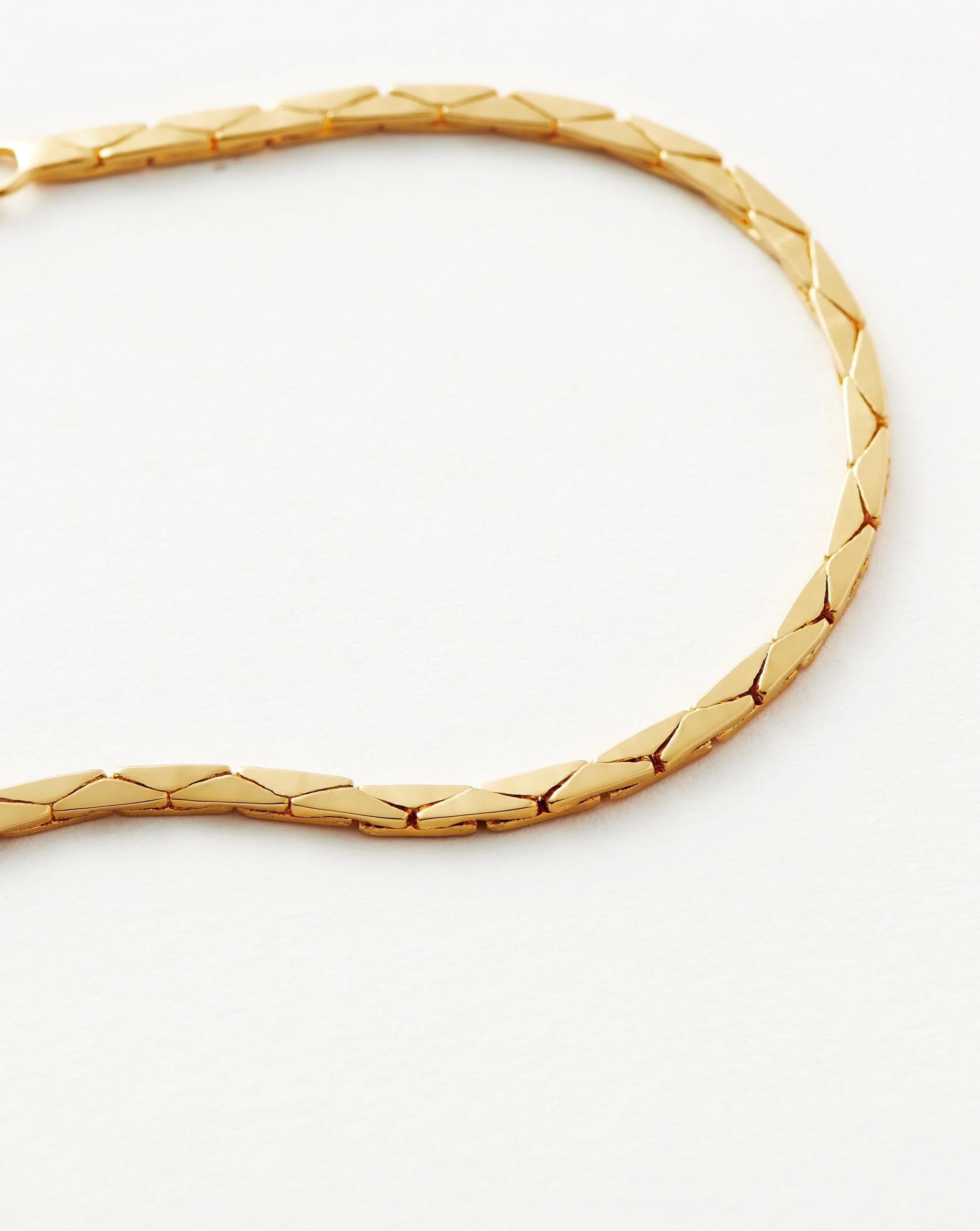 Lucy Williams Cobra Snake Chain Bracelet | 18ct Gold Plated - Image 5