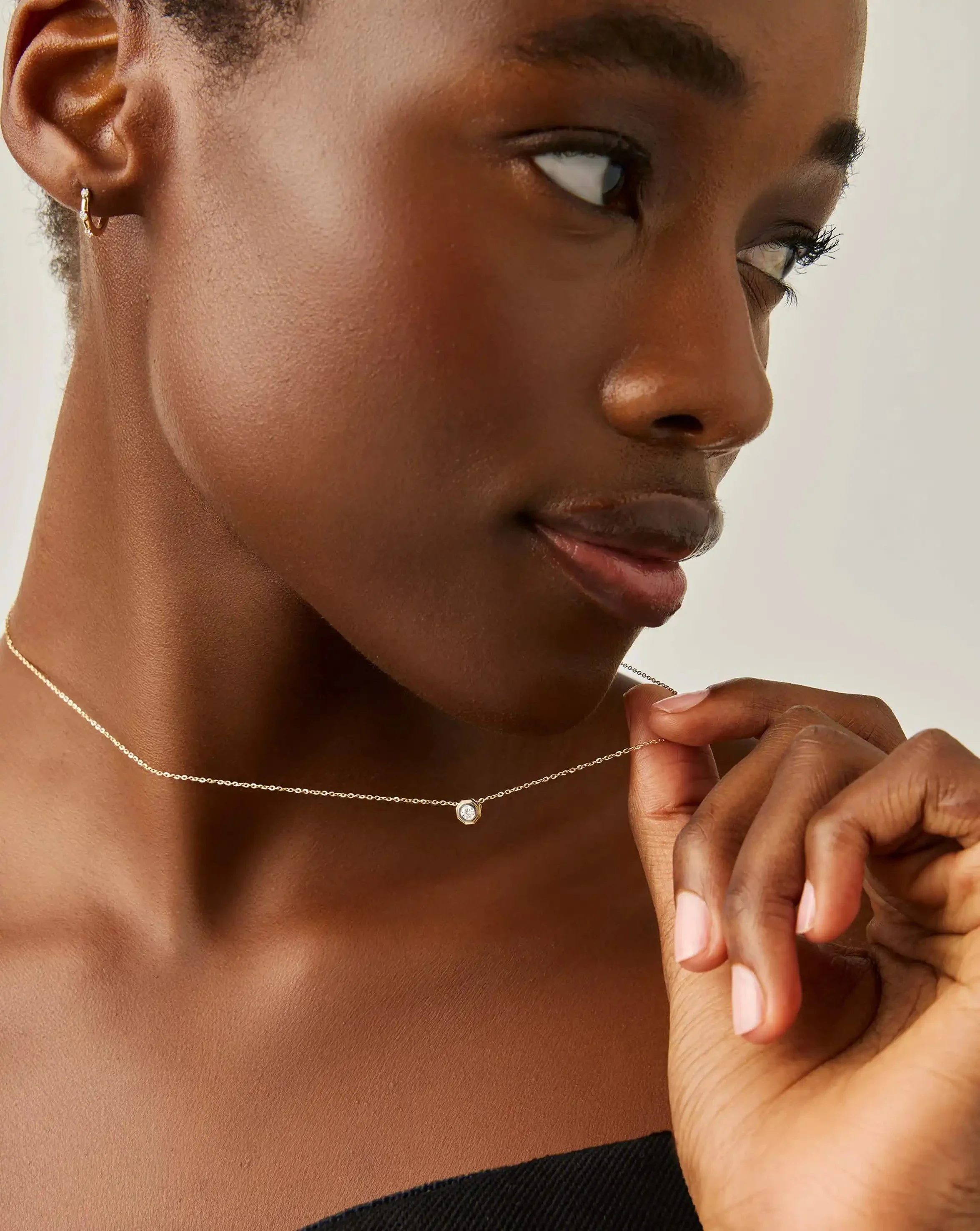 Lucy Williams Solid Gold Diamond Pendant Necklace | 14ct Solid Gold/Lab Grown Diamond - Image 6