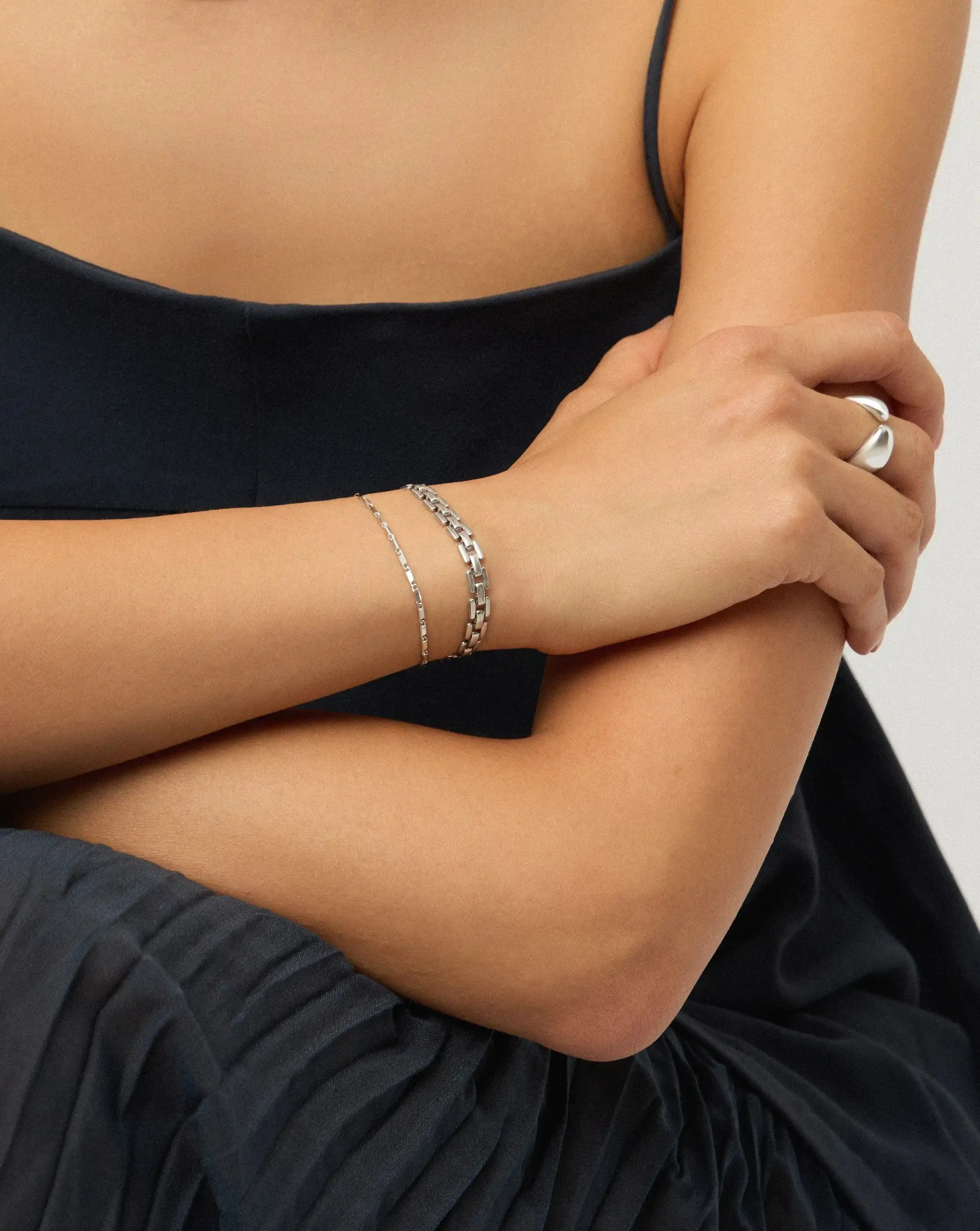 Lucy Williams Horizon Link Chain Bracelet  | Sterling Silver - Image 3