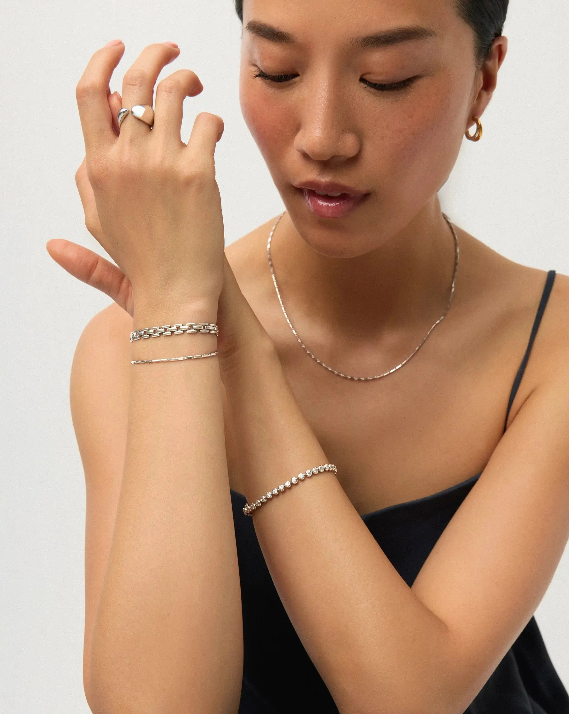 Lucy Williams Horizon Link Chain Bracelet  | Sterling Silver - Image 6