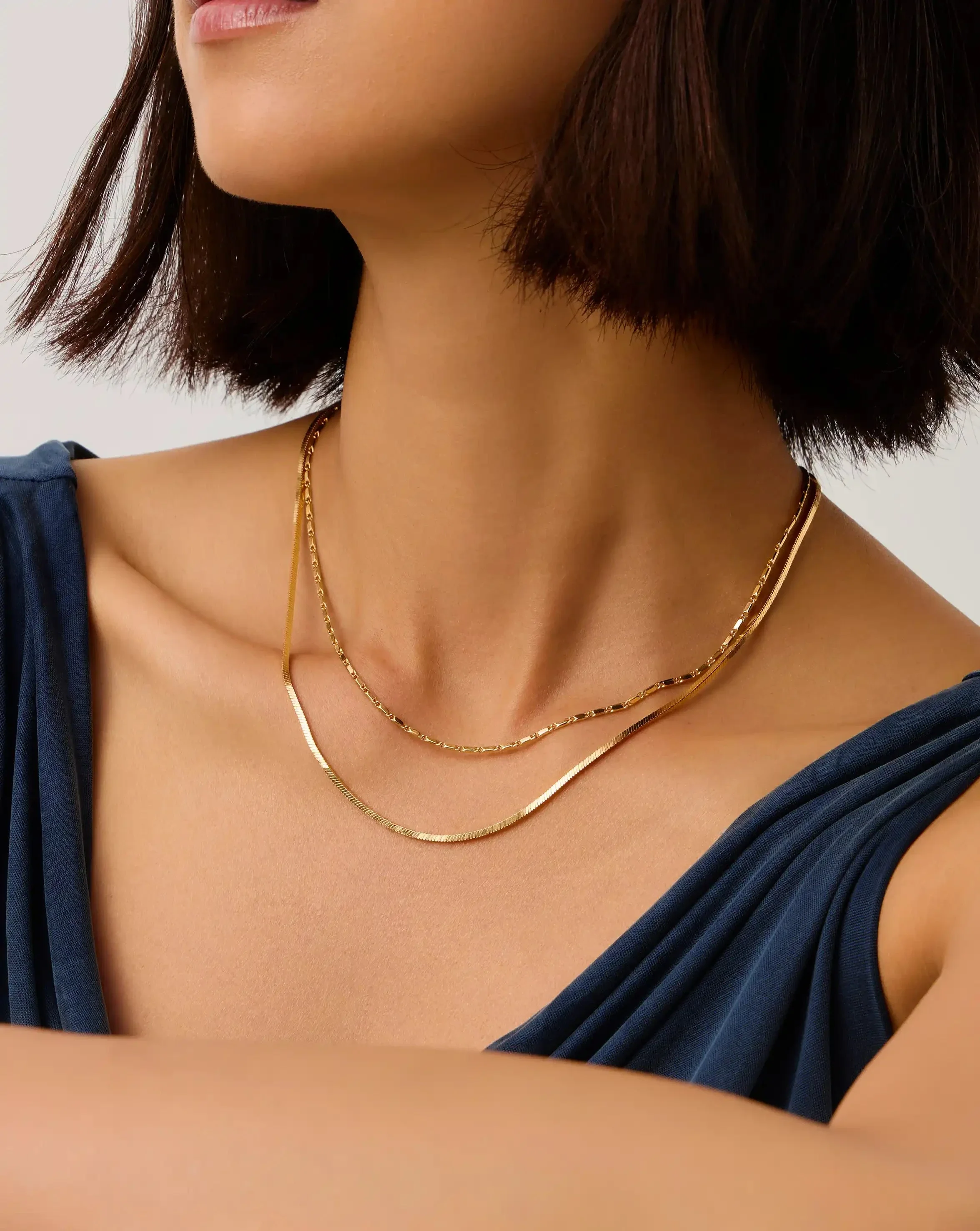 Lucy Williams Horizon Link Chain Necklace | 18ct Gold Vermeil - Image 2