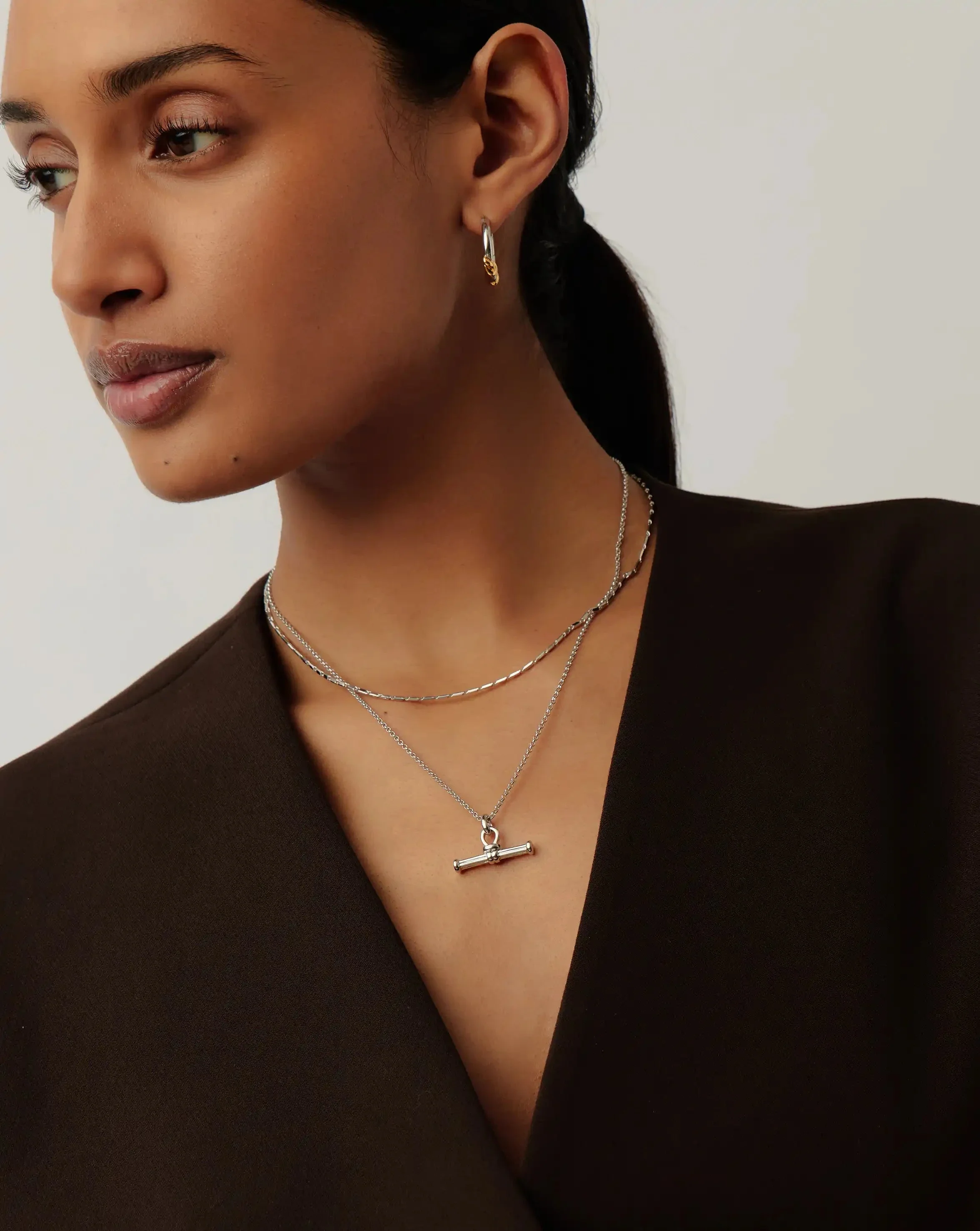 Lucy Williams Horizon Link Chain Necklace | Sterling Silver - Image 2